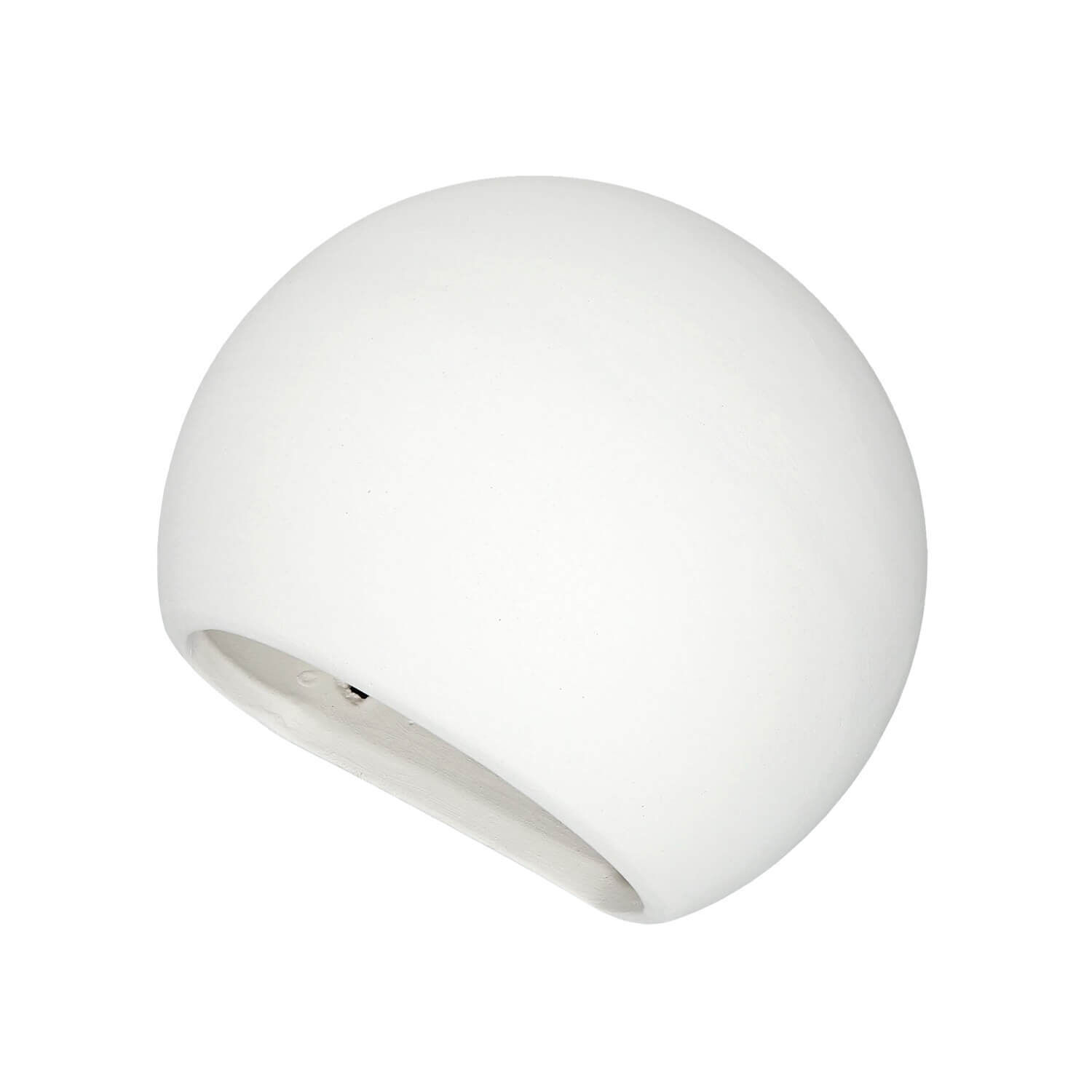 Applique blanche plâtre céramique à peindre E27 sphère Deckenleuchte