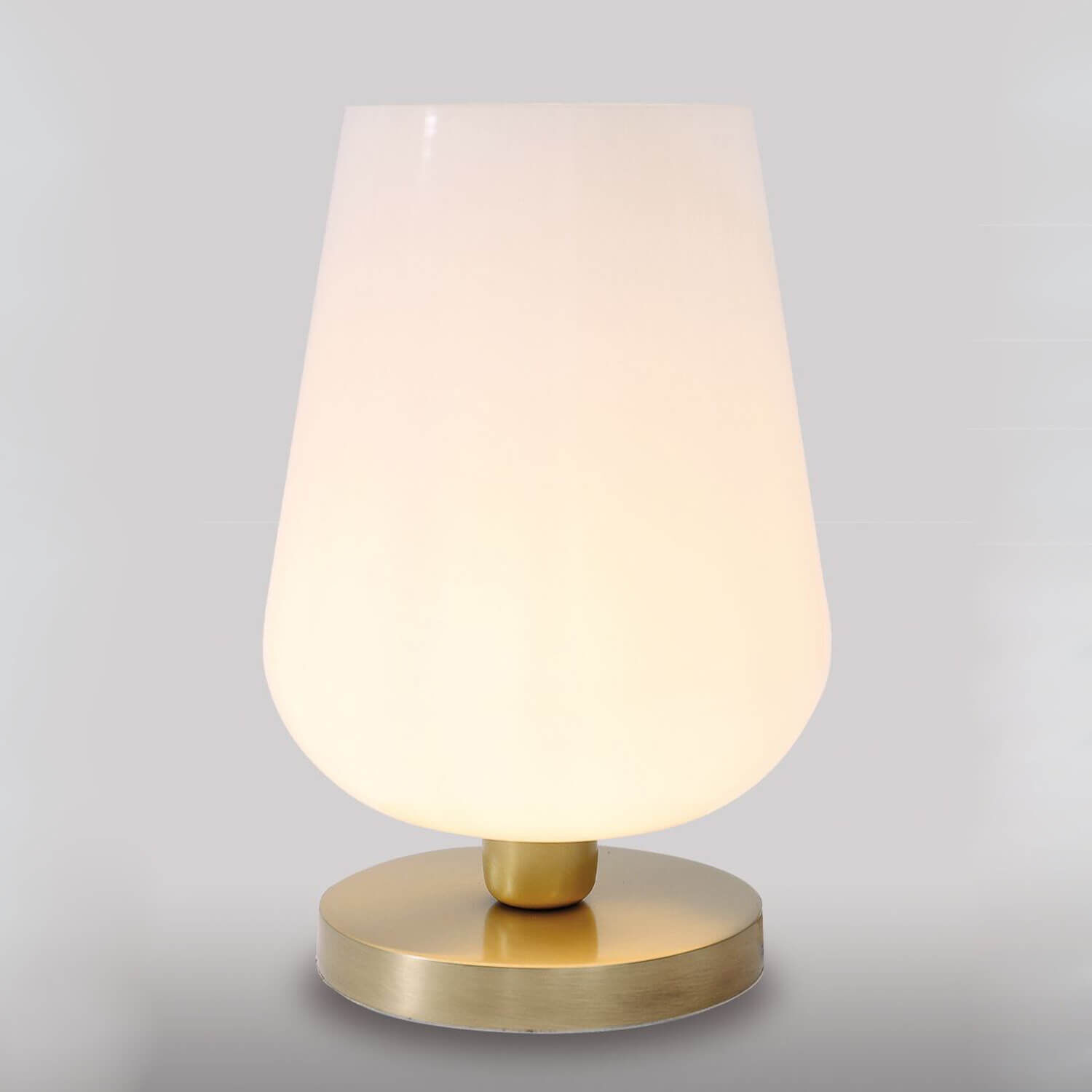 Lampe de table verre laiton véritable chambre à coucher TALIS