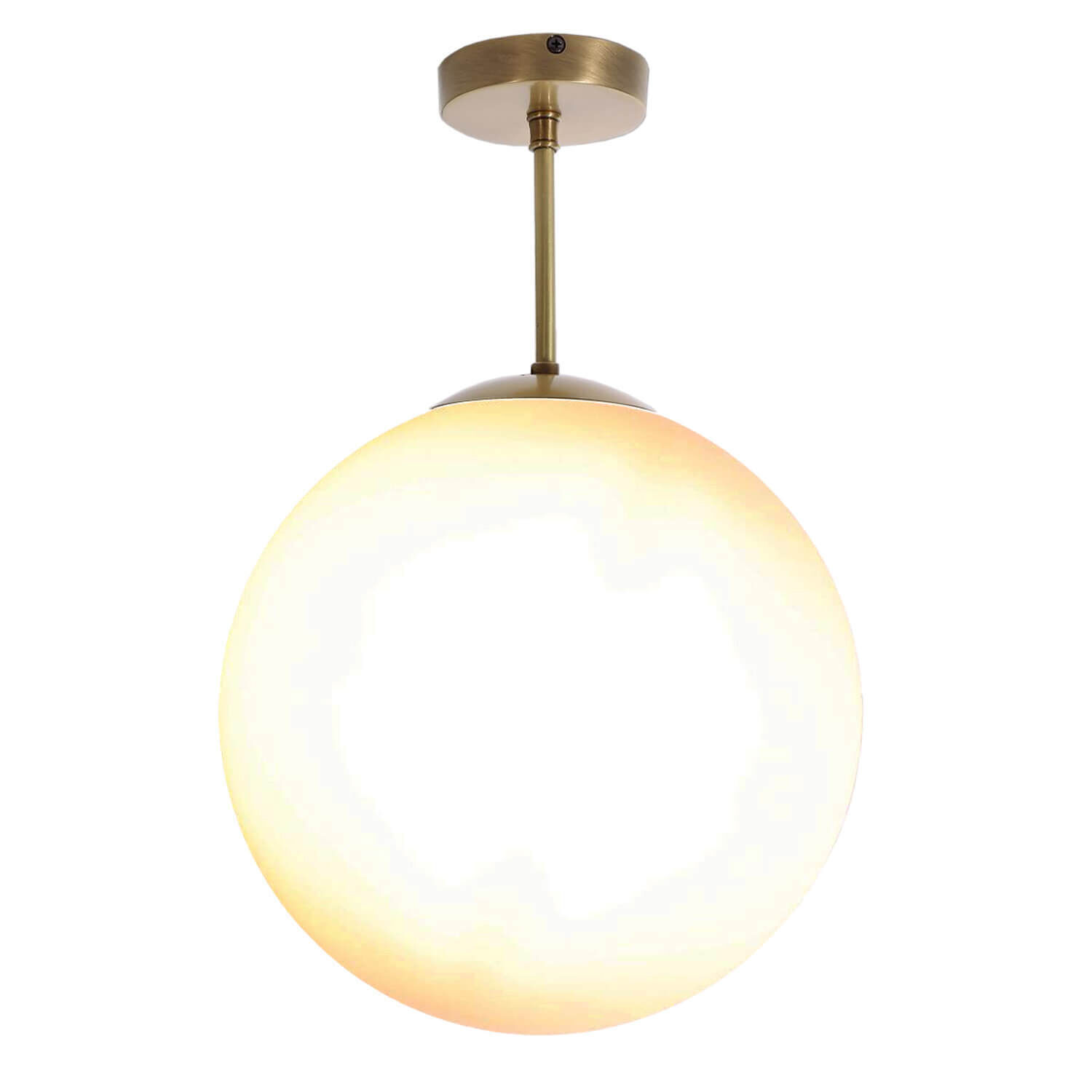 Plafonnier en laiton Verre Boule Abat-jour Premium MUSA Lampe, Leuchte, Deckenventilator, Gerät, Elektrisches Gerät