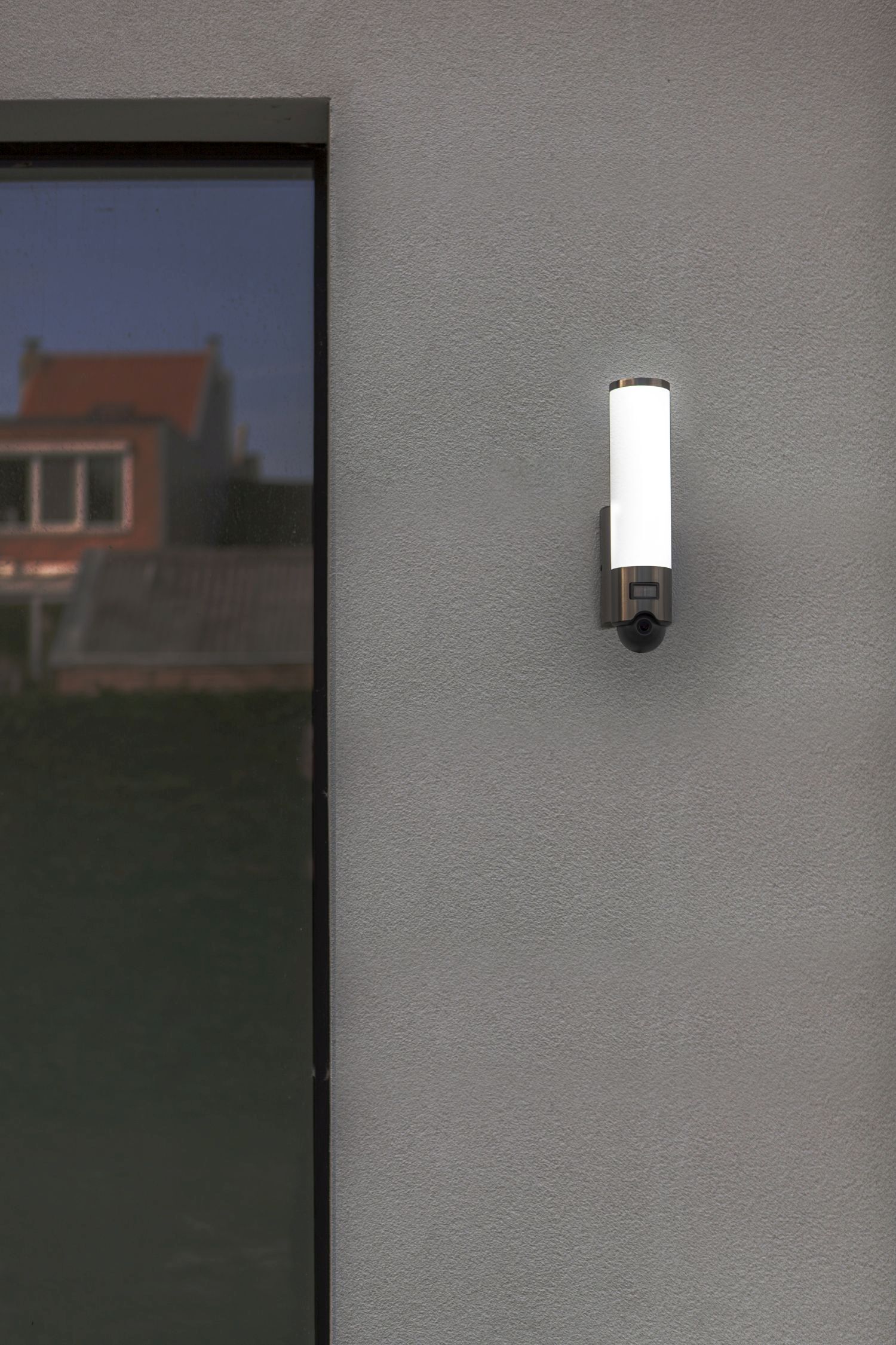 Lampe d'extérieur LED à détecteur de mouvement en acier inoxydable IP44 dimmable