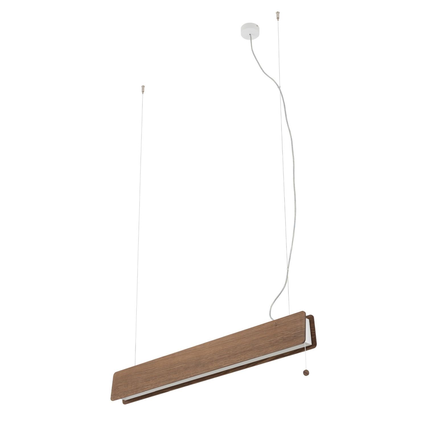 Hängeleuchte Holz Metall inkl. T8 LED 3000 K 2300 lm