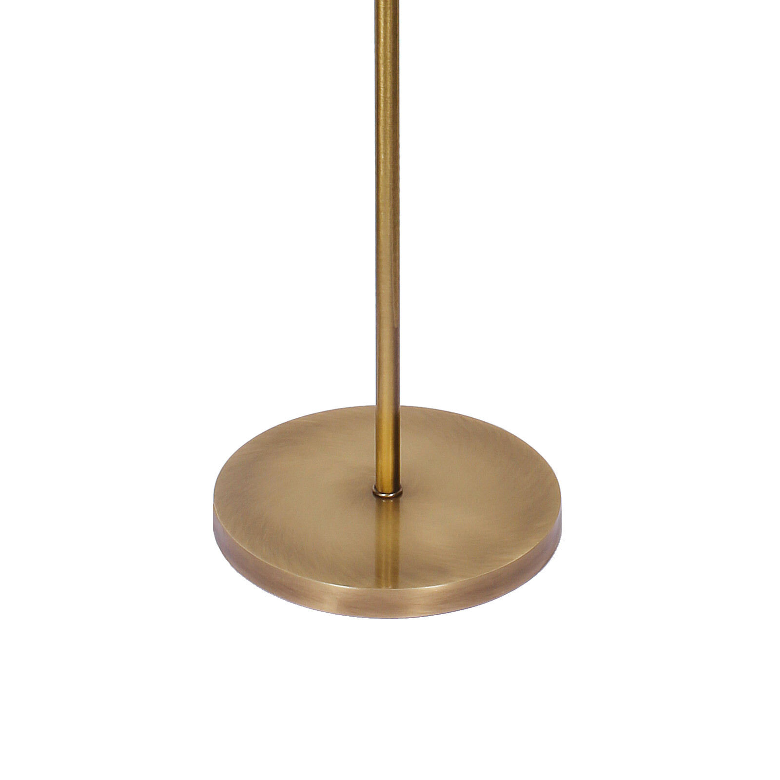 Lampadaire E27 160,5 cm en bronze clair brun laiton tissu Moebel