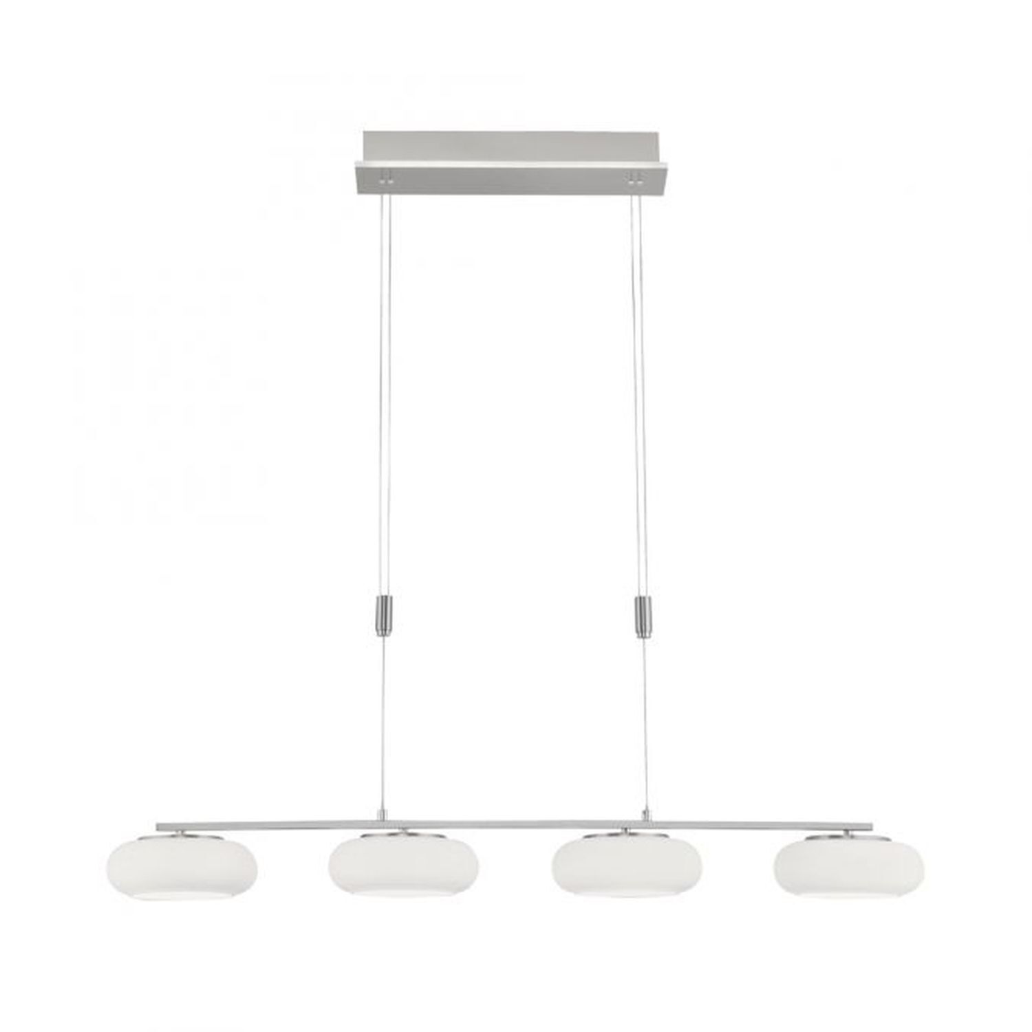 Lampe LED à suspendre verre en acier 108 cm 38 W Télécommande