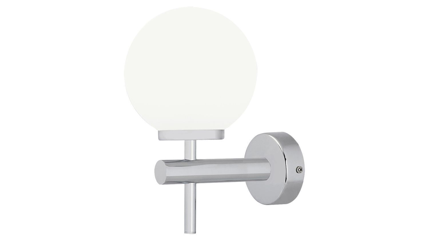 Applique LED salle de bain IP44 4000 K verre métal