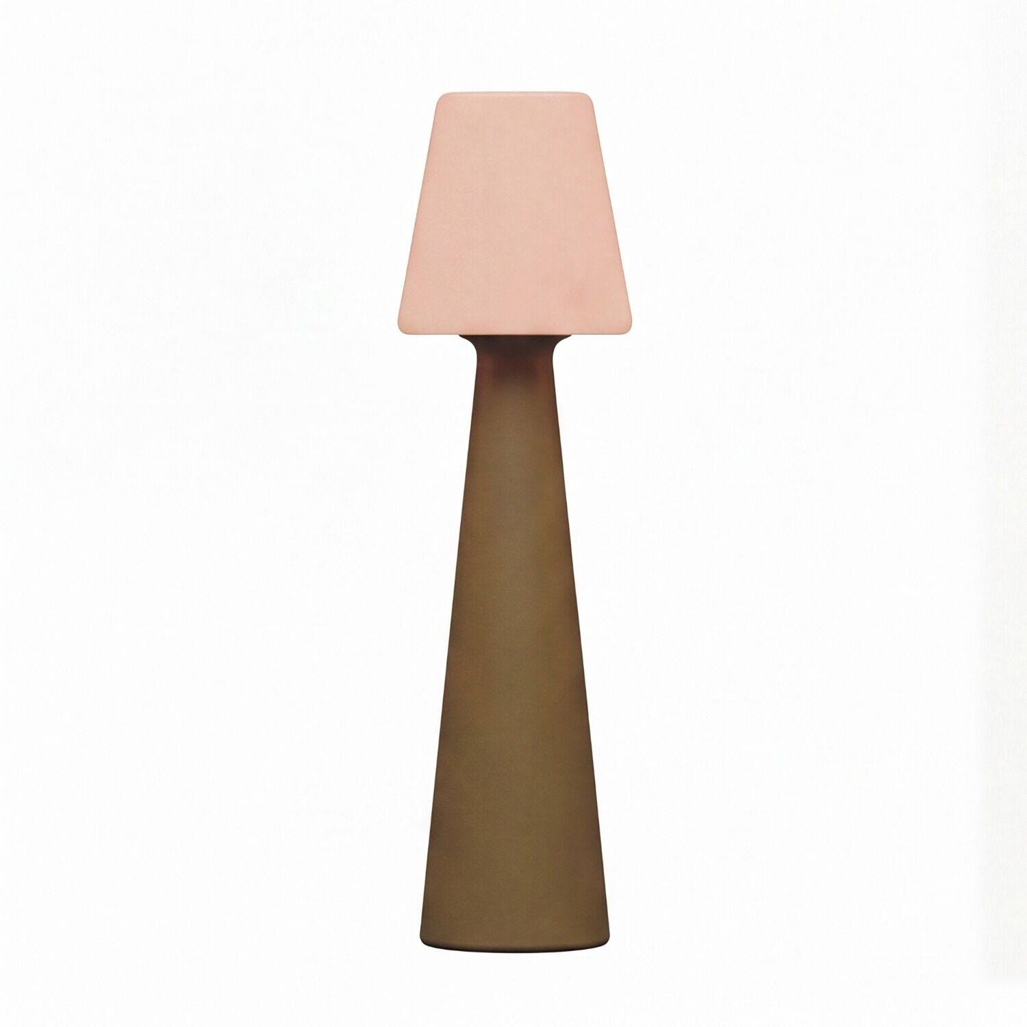  Tischlampe, Lampe, Braun, Rosa, Metall