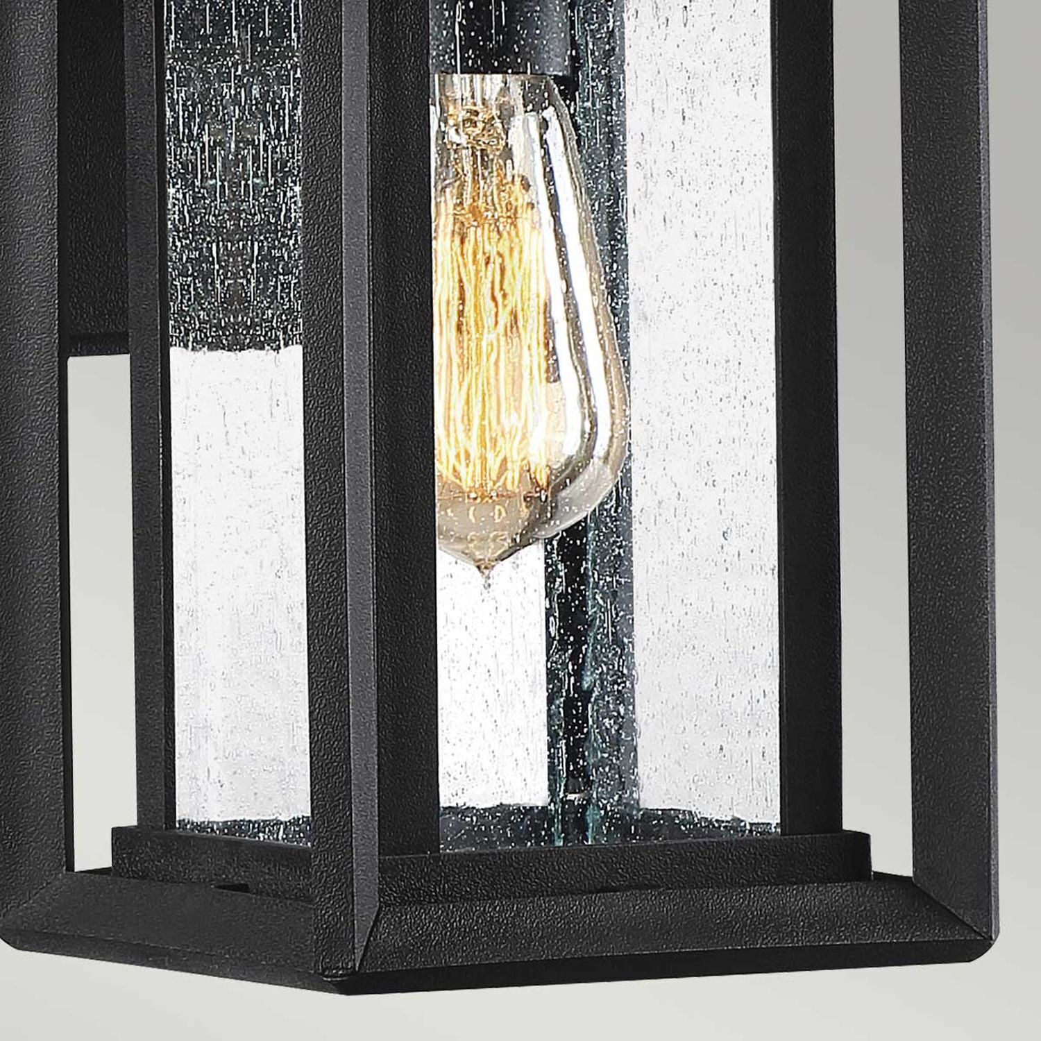 Lampe d'extérieur murale E27 IP44 28 cm de haut noir vintage