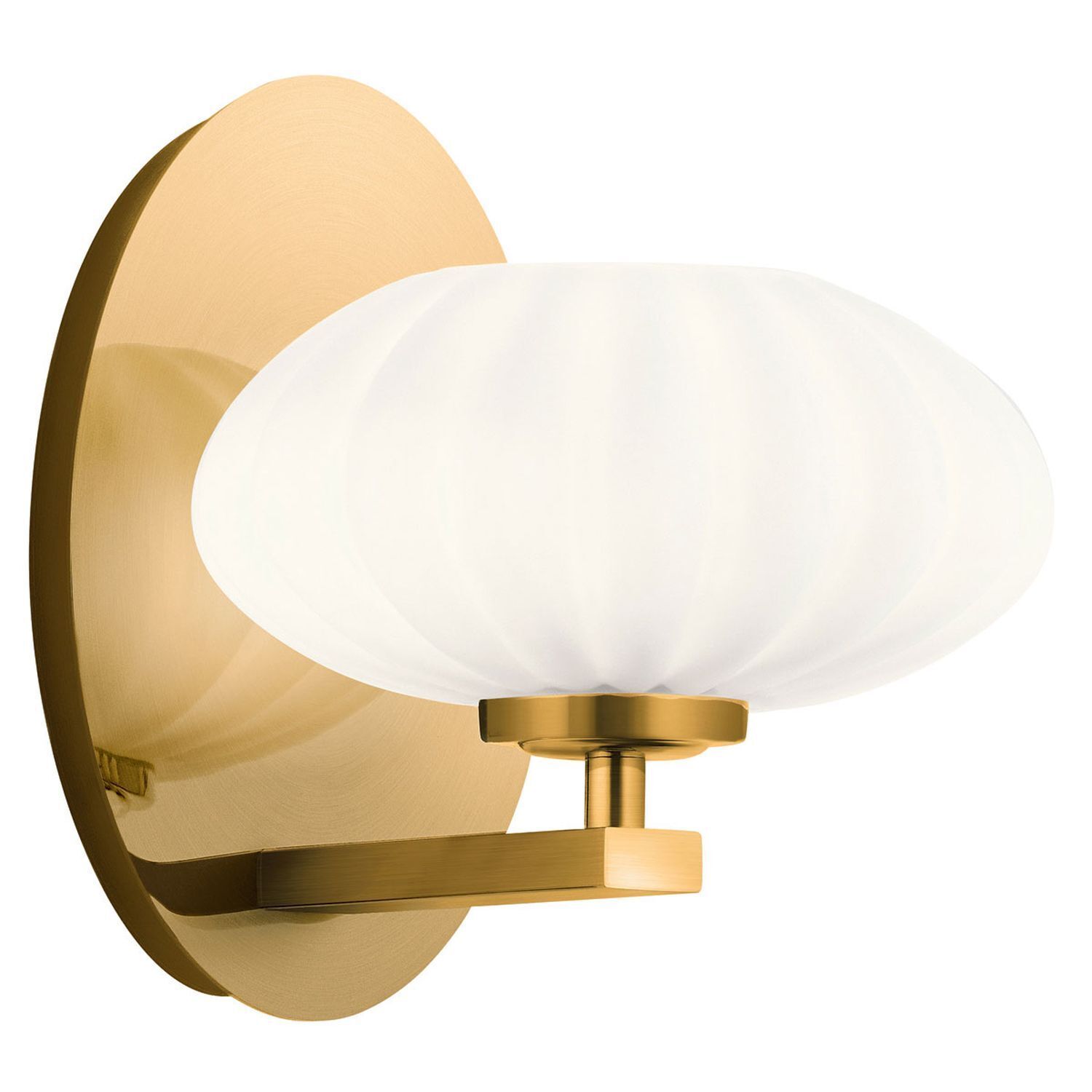 Luminaire de salle de bain mural LED G9 IP44 H : 20,3 cm en or blanc