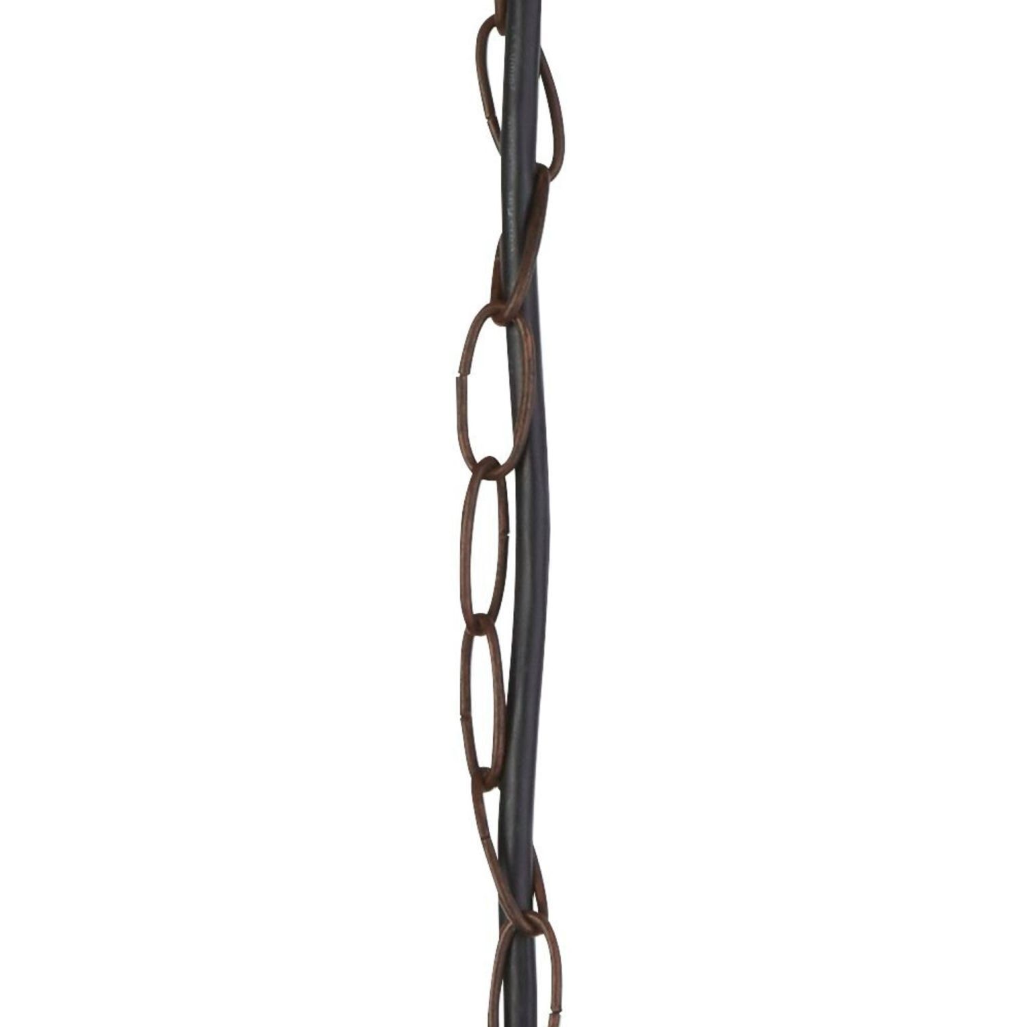 Lampe à suspendre extérieure IP44 E27 D : 21,5 cm en brun rouille JOHN