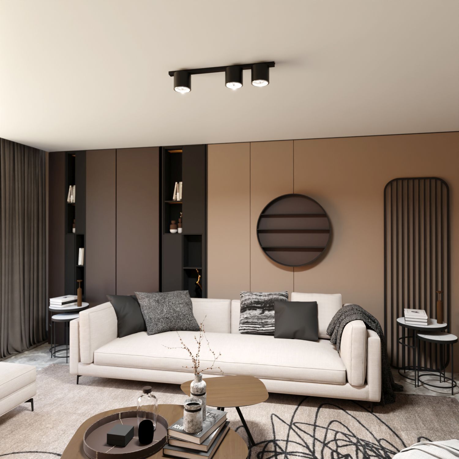 Dekoration für Zuhause, Innenarchitektur, Wohnzimmer, Kissen, Couch