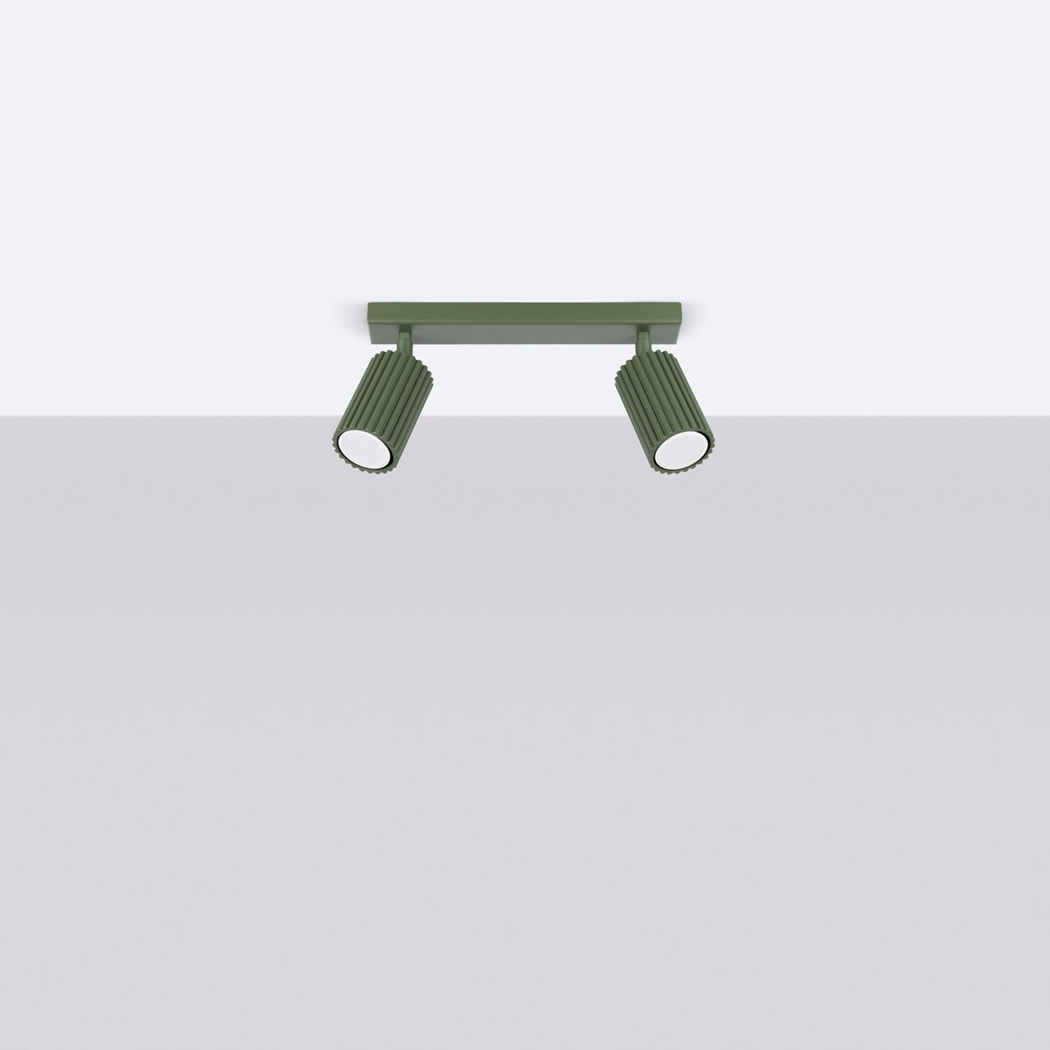 Deckenspot Grün verstellbar GU10 2 flammig L:30 cm Bank, Mobiliar