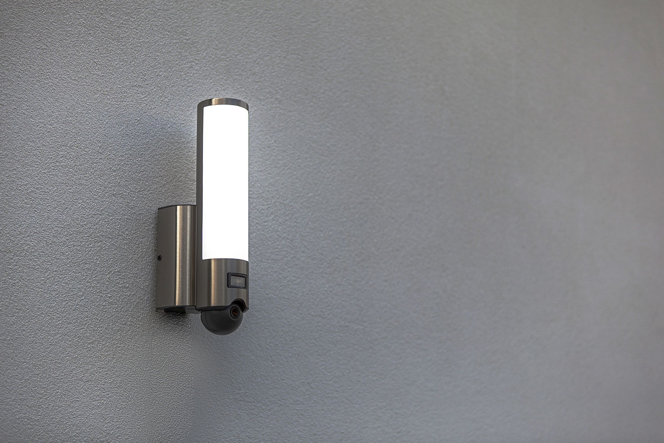 Lampe d'extérieur LED à détecteur de mouvement en acier inoxydable IP44 dimmable