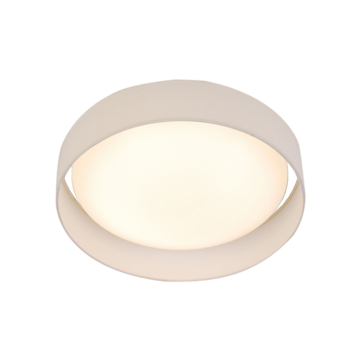 Lampe de plafonnier LED à faible éblouissement Ø50 cm rond 25 W abat-jour en tissu