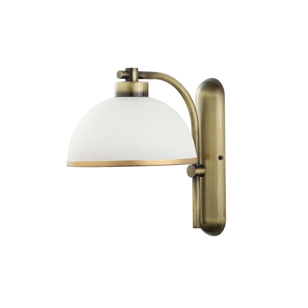 lampe murale en laiton antique verre salon luminaire