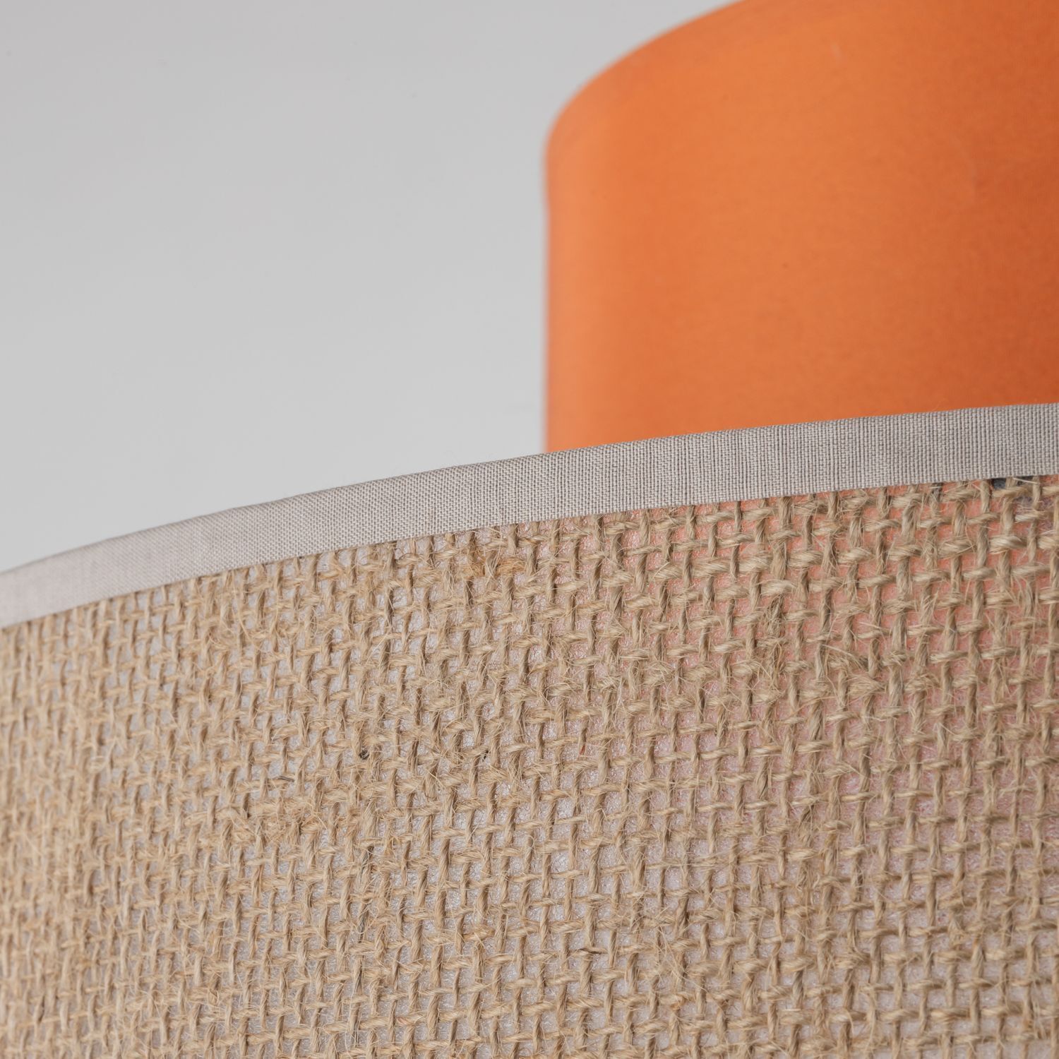 Hängeleuchte rund E27 Ø 38 cm H: max. 170 cm Jute Stoff Dekoration für Zuhause, Leinen, Innenarchitektur, Lampe, Teppich