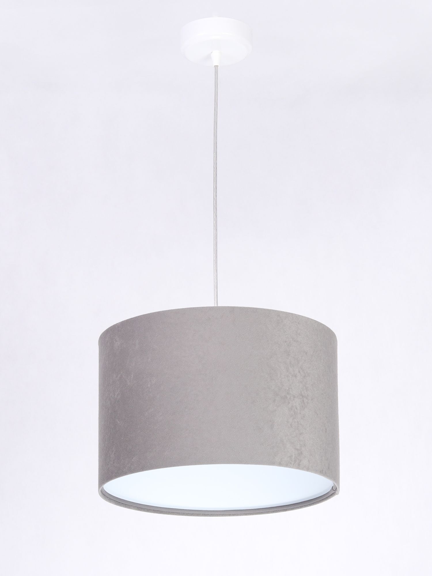 Lampe à suspendre Gris Blanc Rétro ronde Salle à manger Luminaire