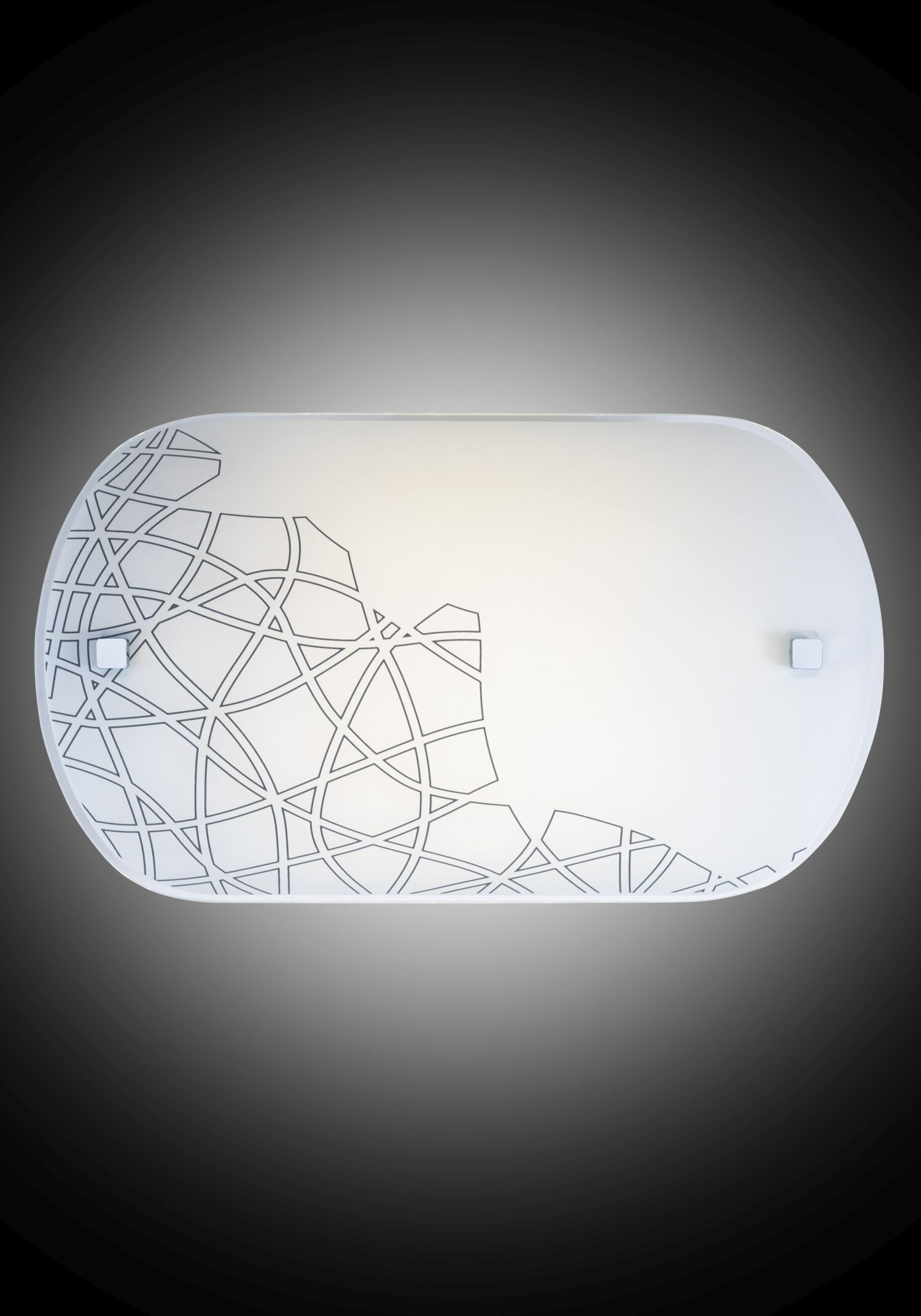 Plafonnier LED verre L : 33 cm petit 4000 K blanc chrome Wanne, Baden, Badewanne, Person, Teller