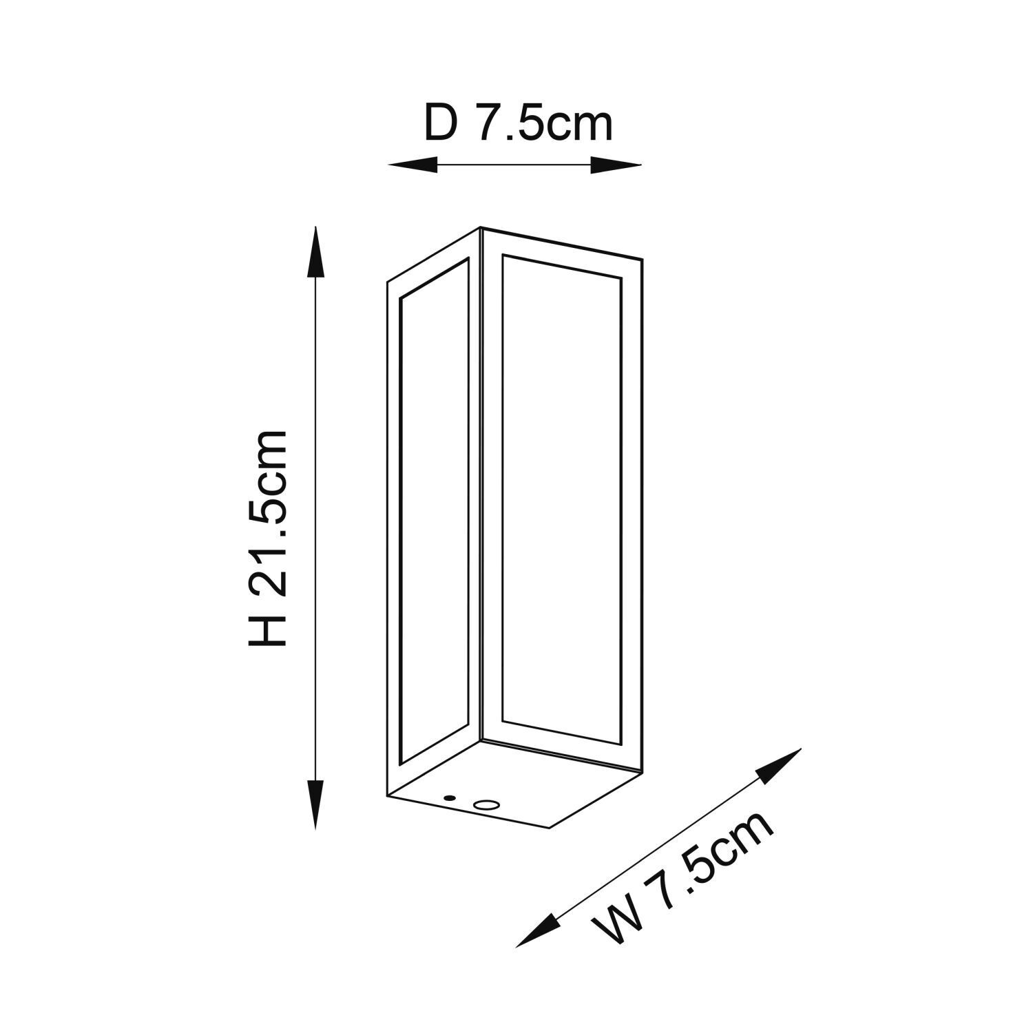 Lampe de salle de bain murale IP44 verre métal H : 21,5 cm chrome blanc G9