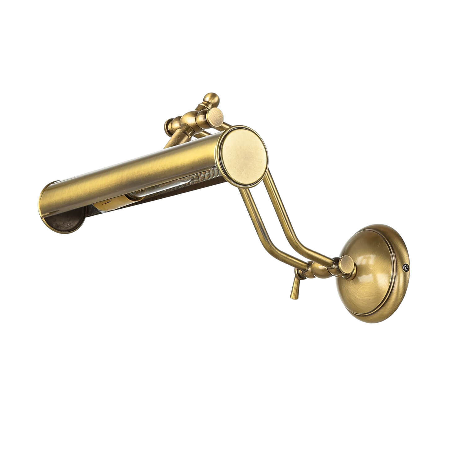 Bilderleuchte Bronze Hell aus Echt-Messing 30cm Bronze, Drinnen, Zimmer, Duscharmatur, Waschbeckenhahn