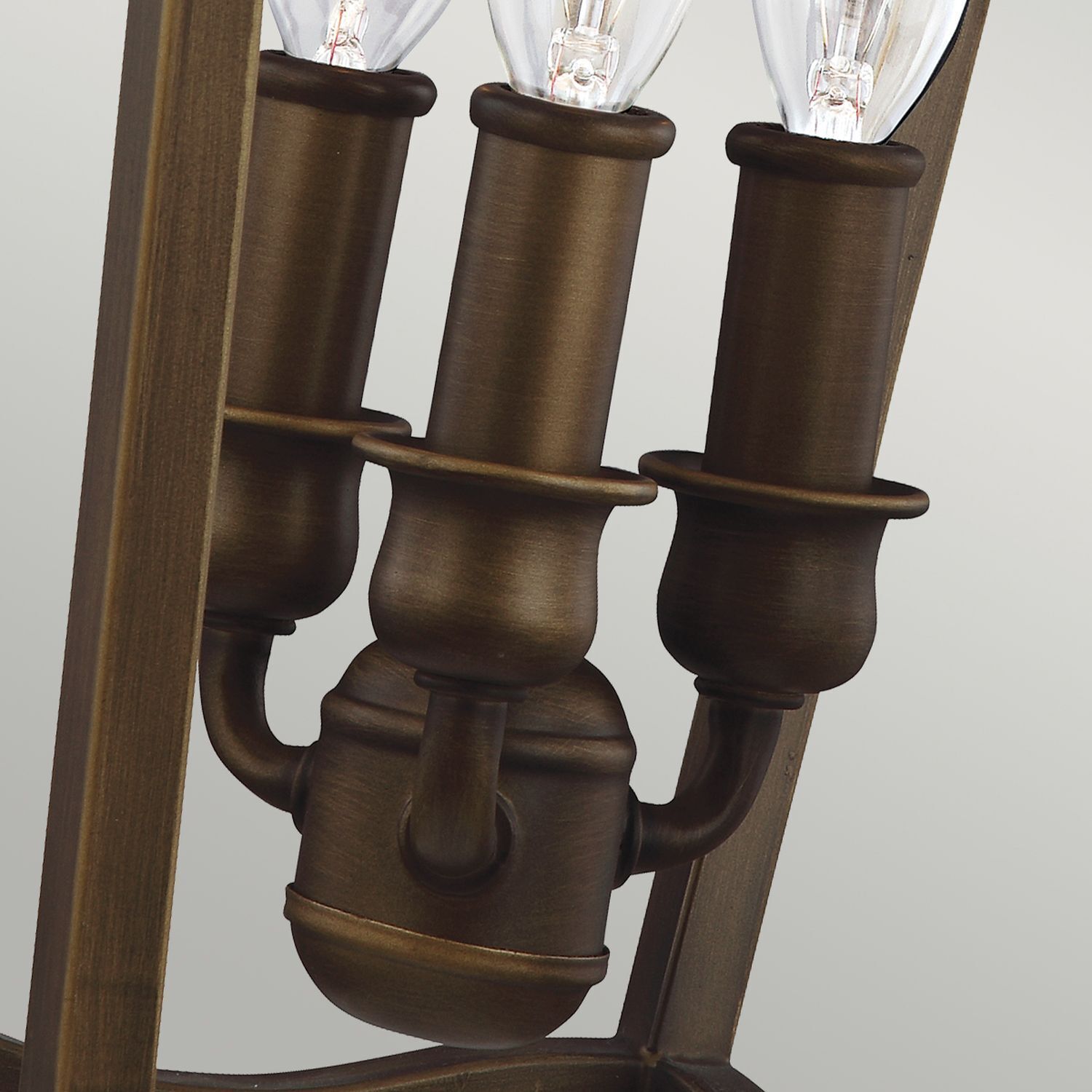 Lampe à suspendre Métal Vintage Rustique en laiton antique