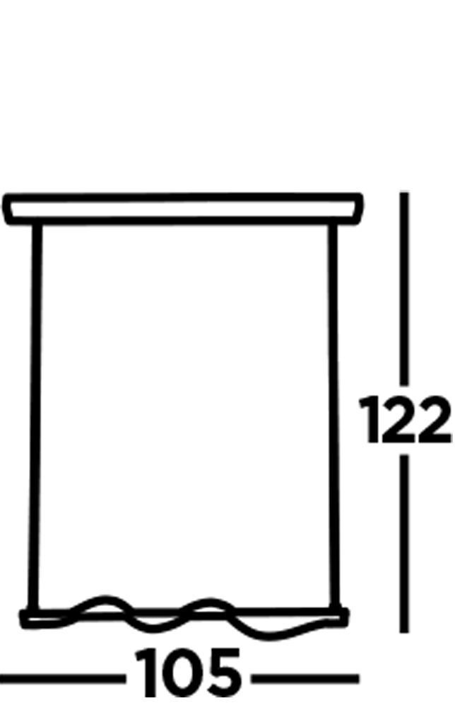 Suspension LED Noir mat Blanc Métal 2700 K L : 1 m