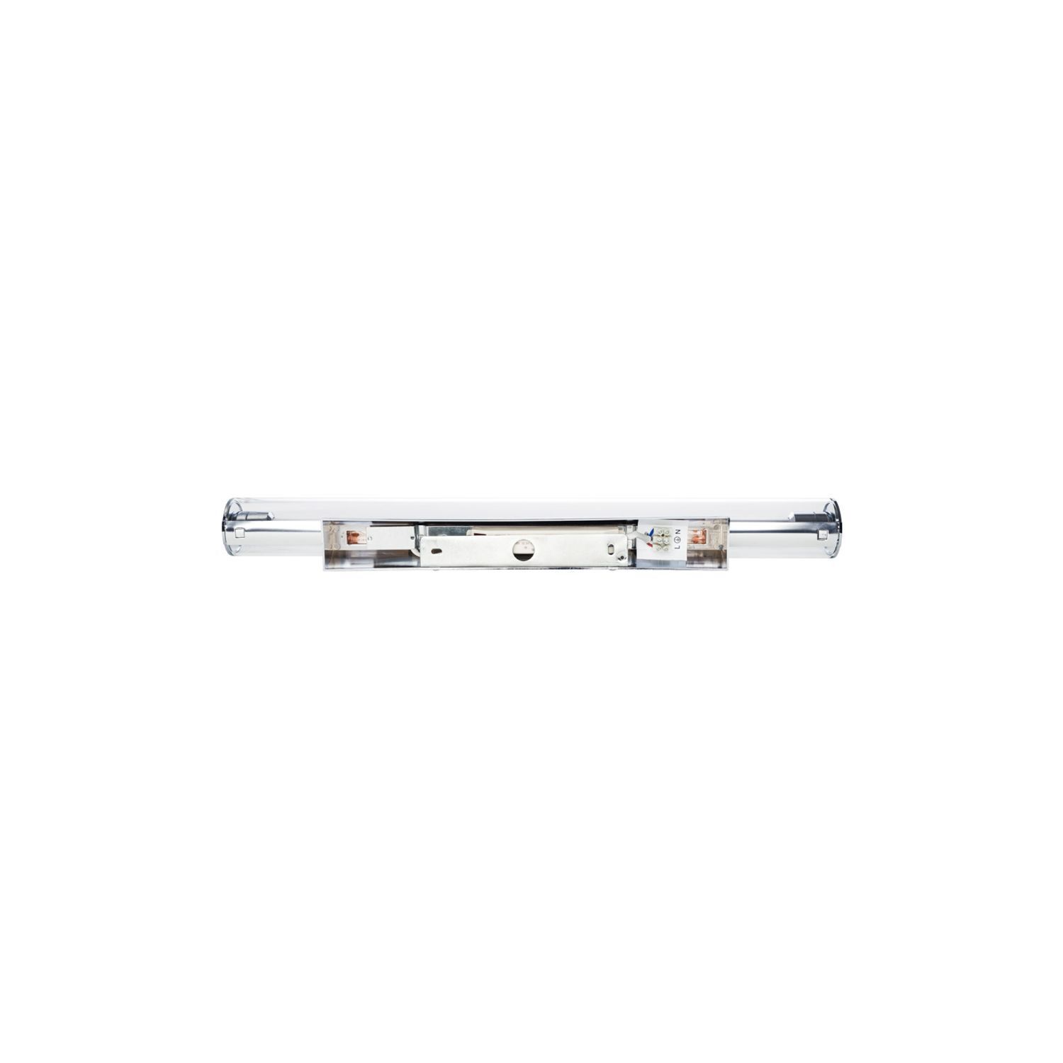 Applique LED chrome 3000 K 870 lm verre métal 59 cm