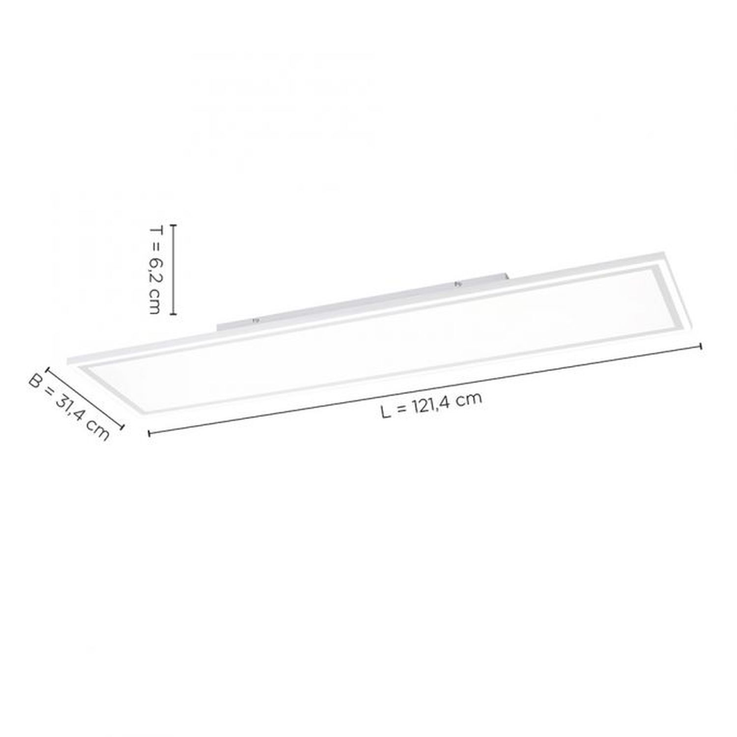Plafonnier LED à intensité variable Télécommande 54 W 121,4 cm