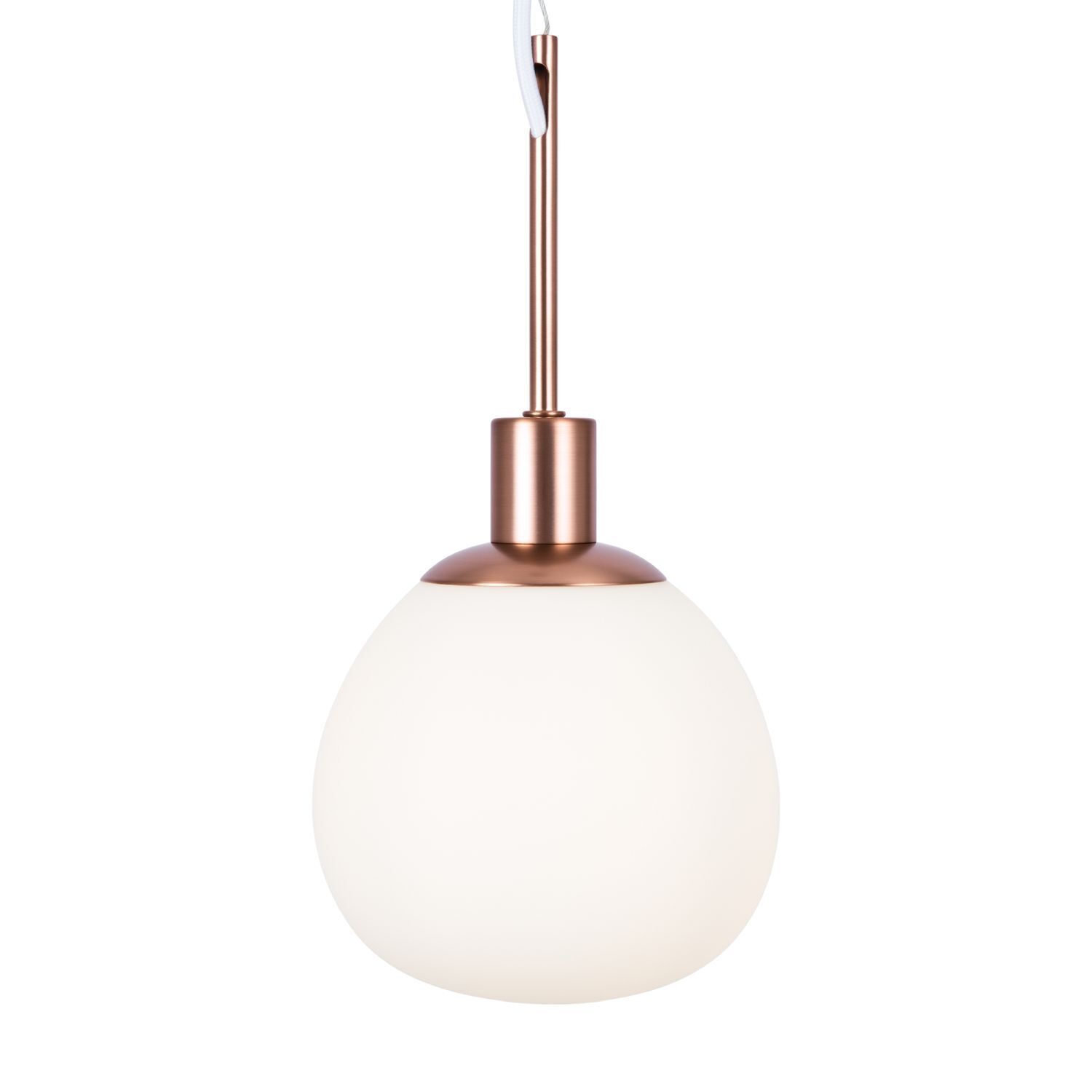 Lampe à suspendre métal verre rond D : 15 cm H : max. 153 cm E14