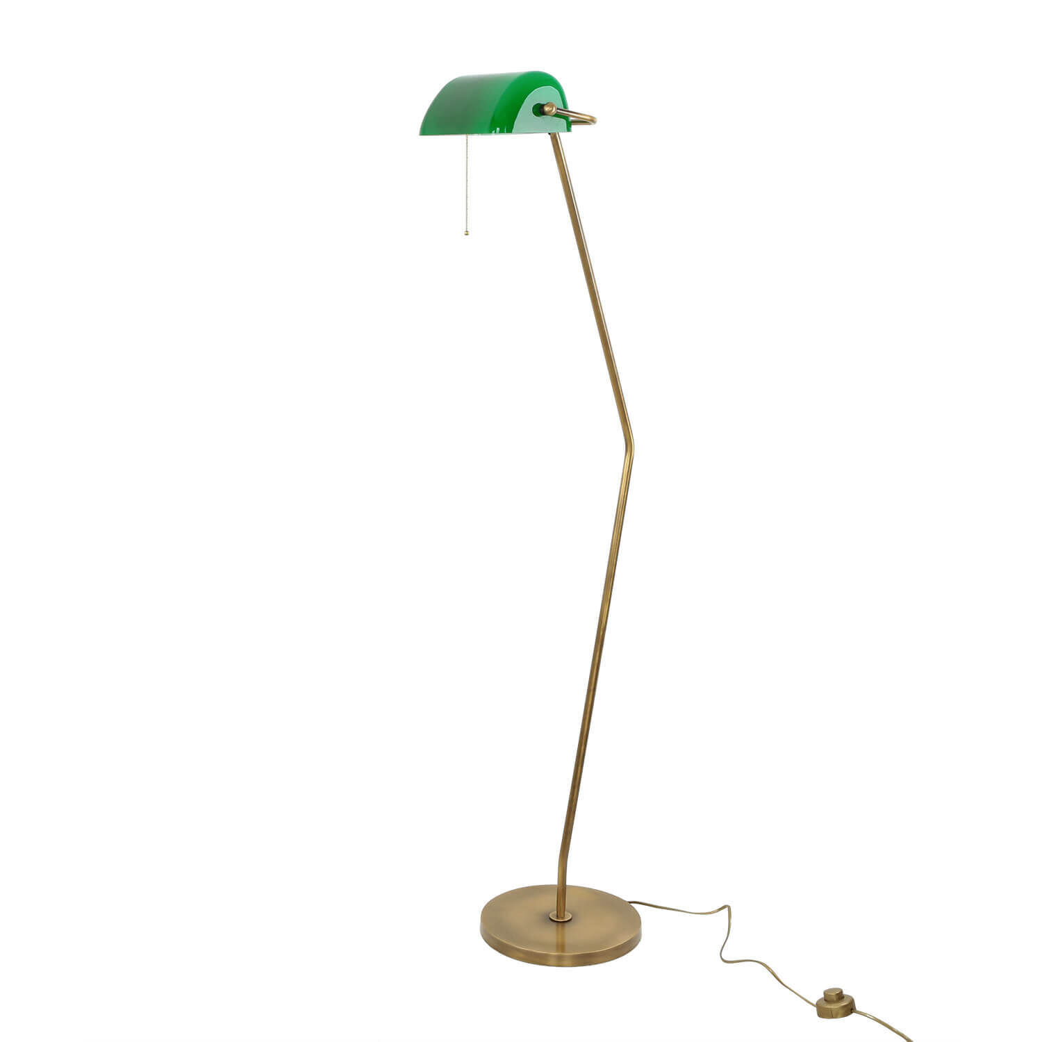 XXL Lampe de banquier laiton verre salon MINISTERO Lampe, Lampenschirm