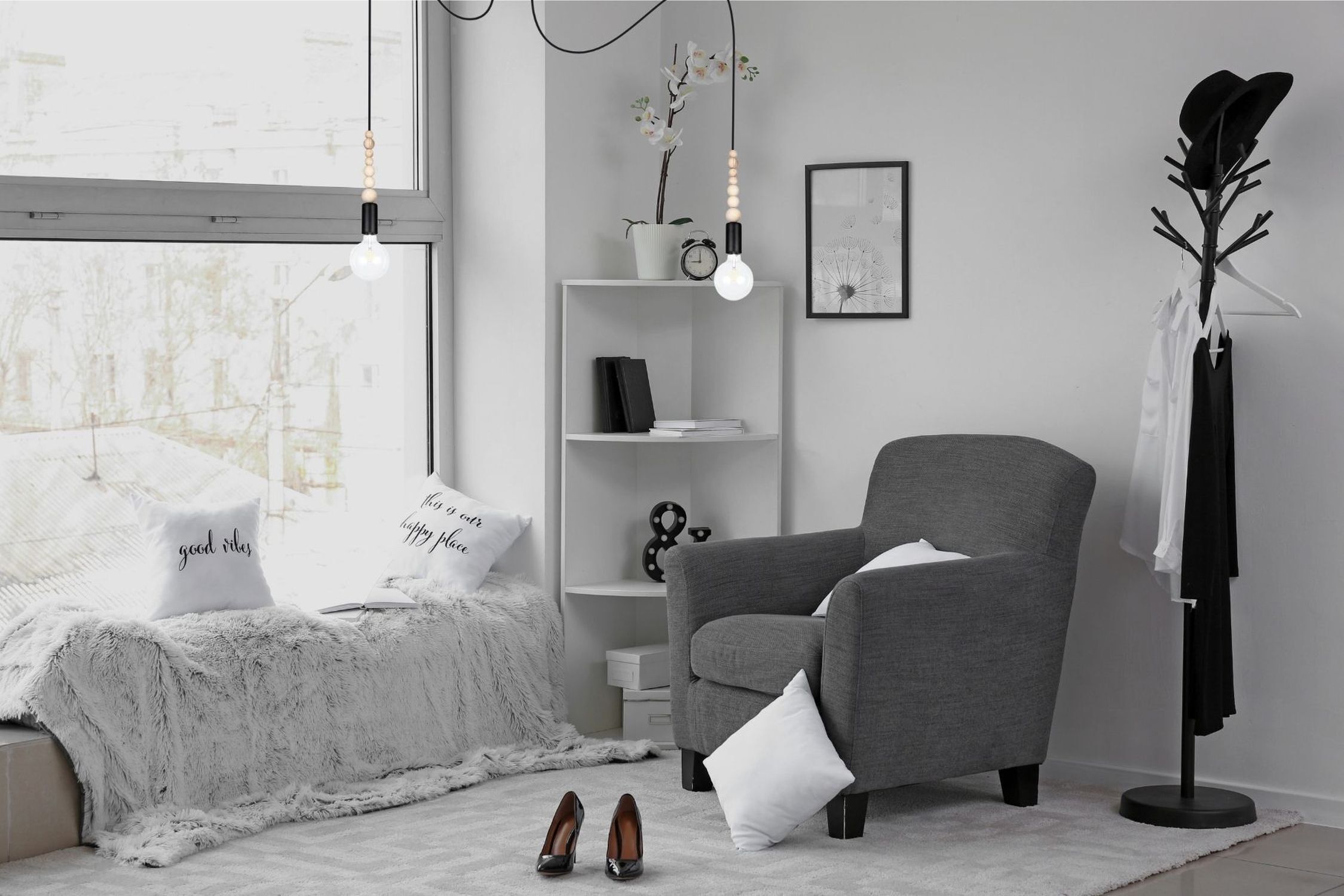 XXL Lampe à suspendre Spider flexible L:400 cm E27 en noir Moebel, Inneneinrichtung, Hoher Absatz, Schuh, Stuhl