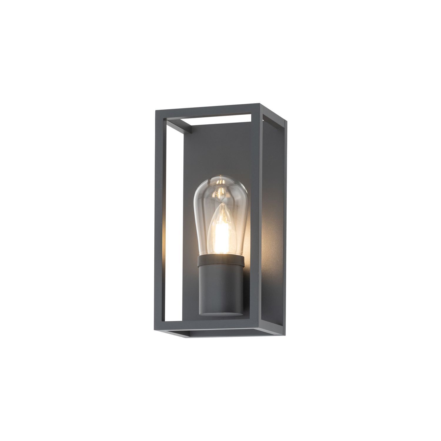 Applique extérieure Gris IP54 E14 Verre Aluminium Moderne