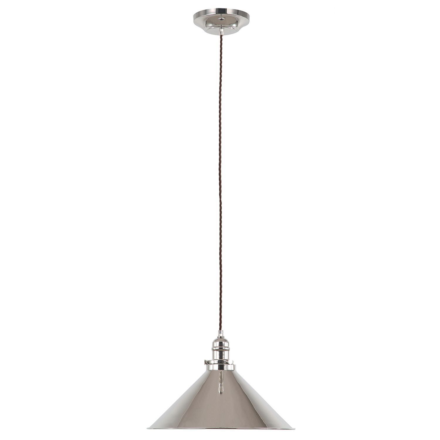 Plafonnier ISMENE Nickel à raccourcir Ø37cm Lampe