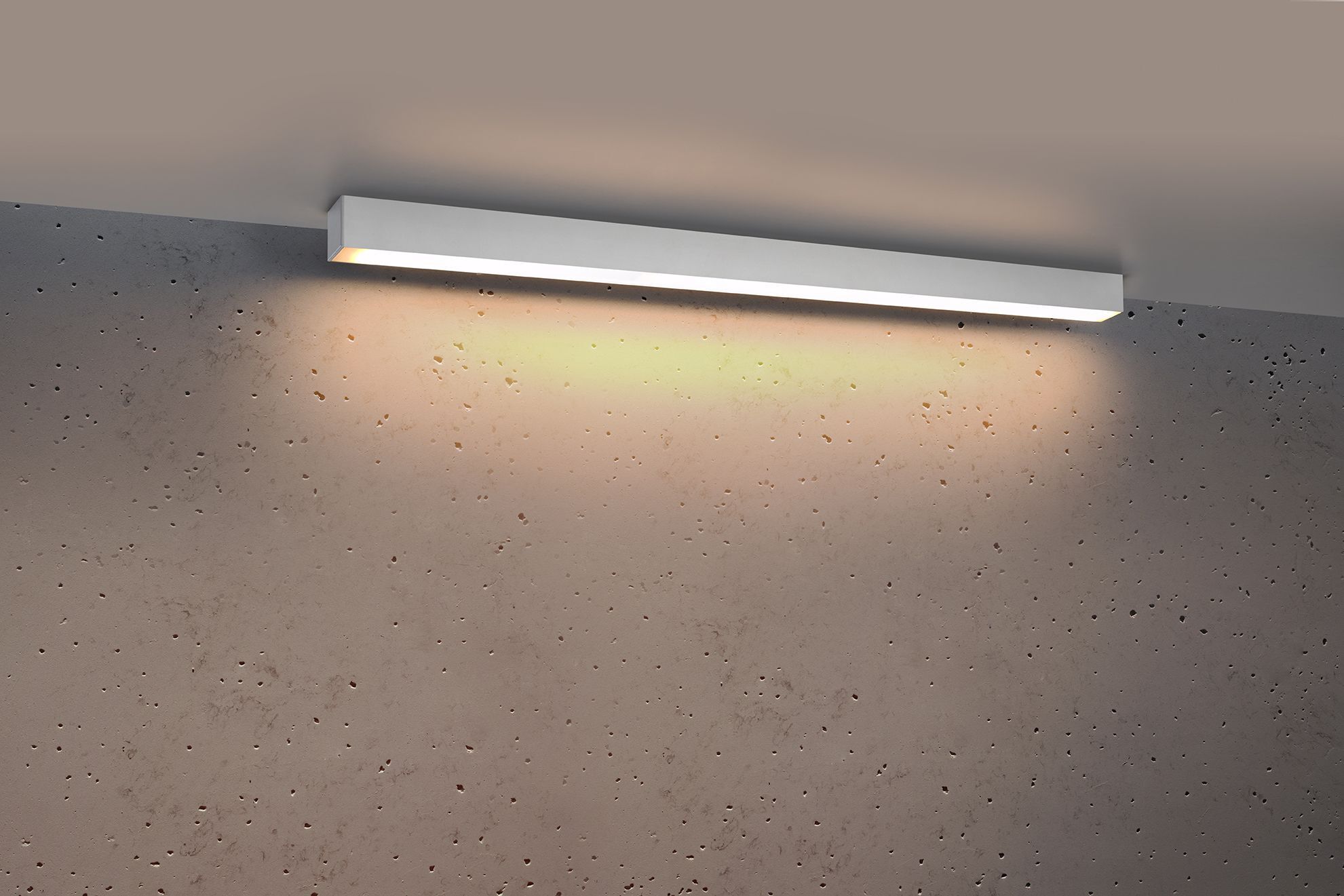 Plafonnier LED métal 90 cm faible éblouissement 3000 K blanc