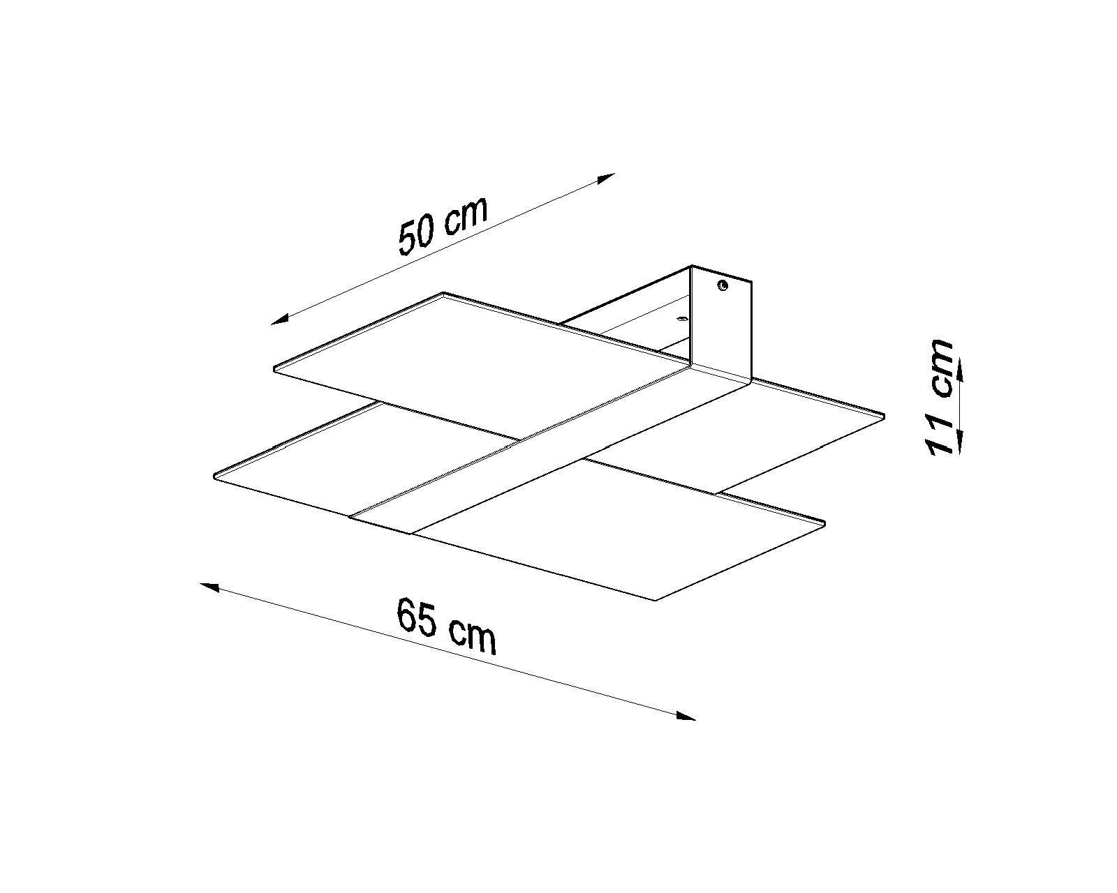 Lampe de plafond blanc verre métal plat faible éblouissement 2x E27