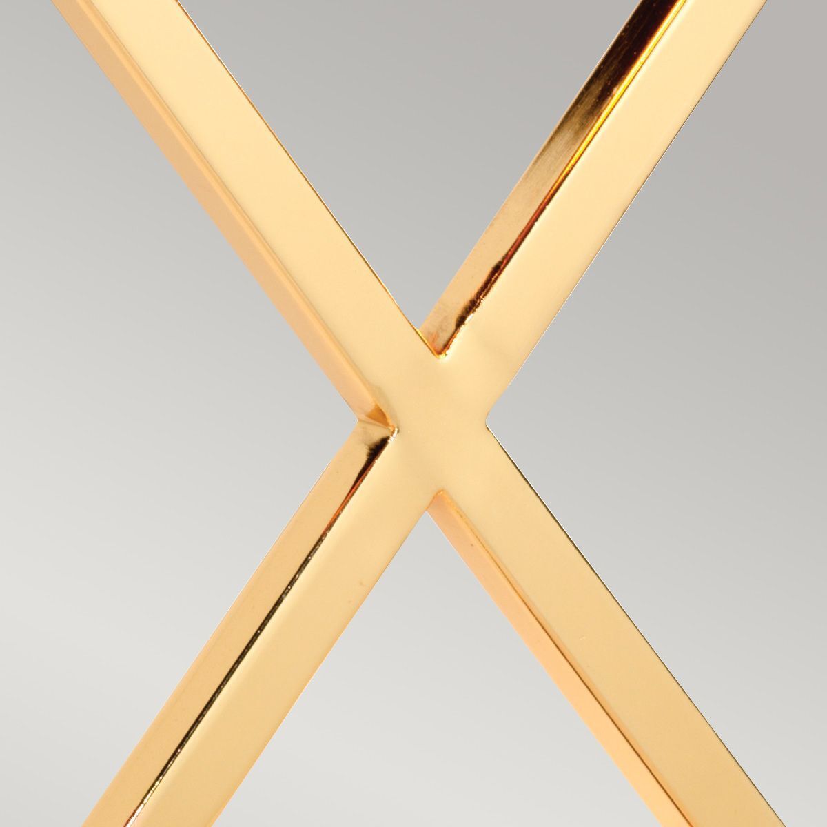 Lampe de table en or ivoire E27 68 cm tissu métal Kreuz, Symbol, Gold