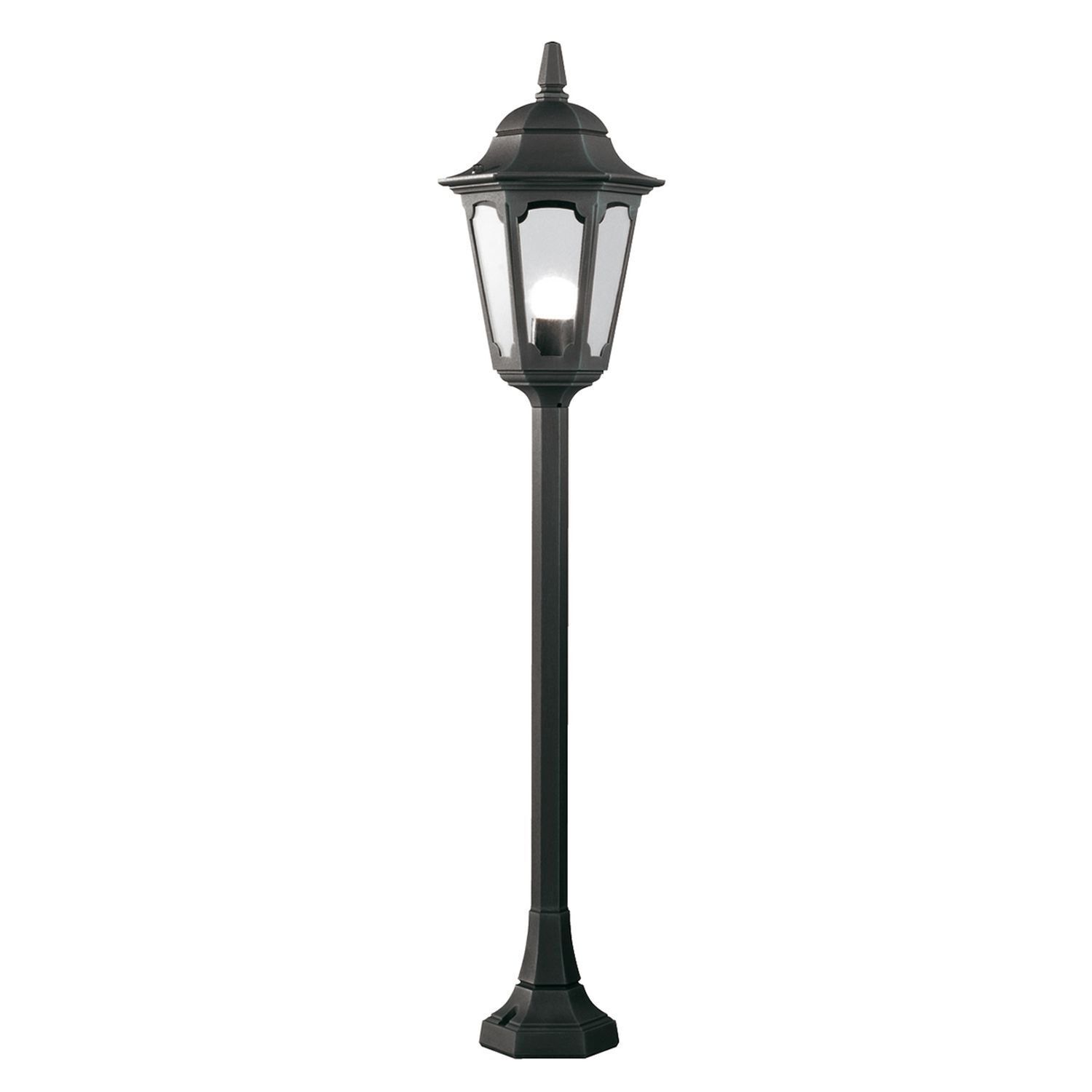 Lampe d'allée Noir Rustique H:104cm IP44 RORY
