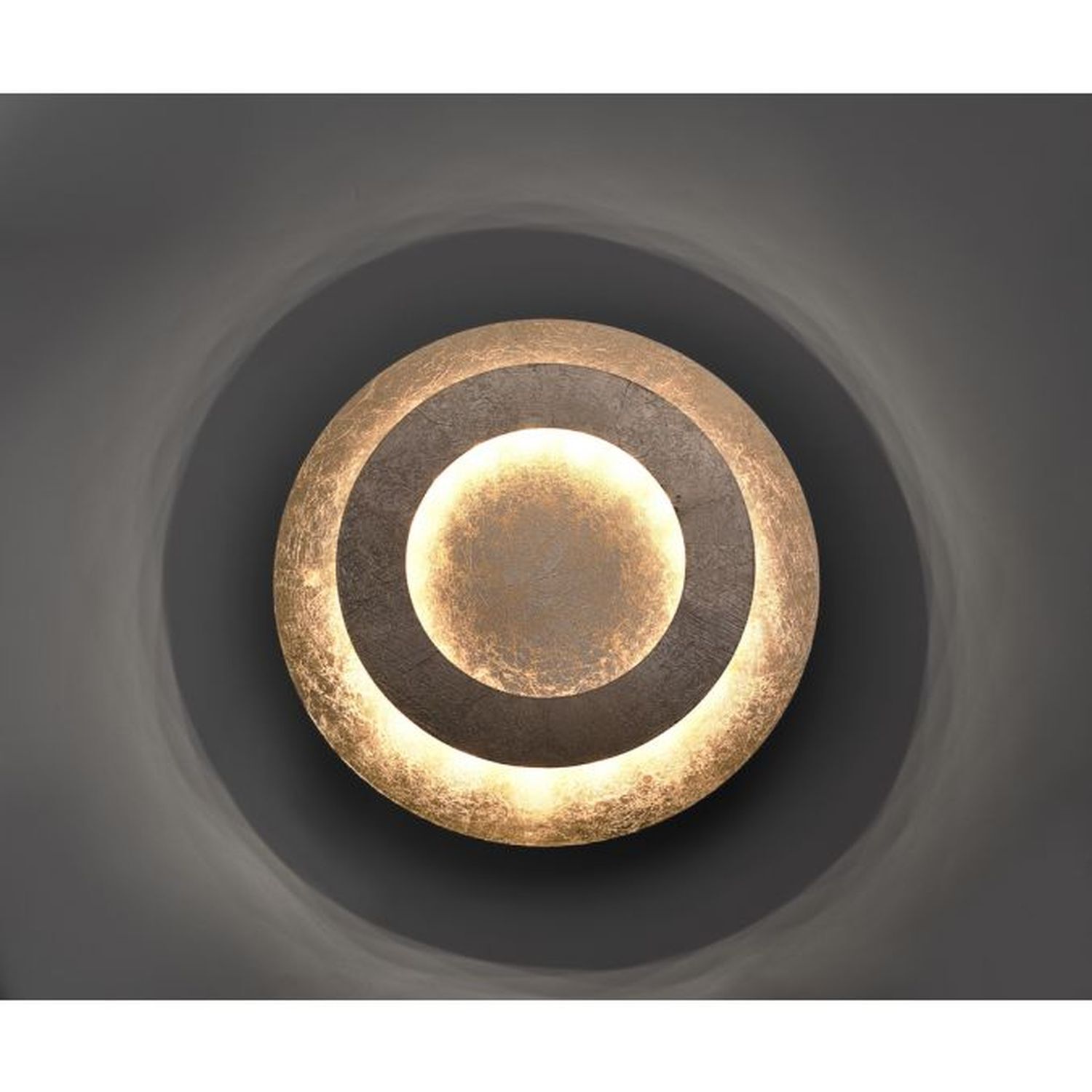 Plafonnier LED en feuille d'or métal 2270 lm Ø40 cm Plafonnier LED en feuille d'or métal 2270 lm Ø40 cm