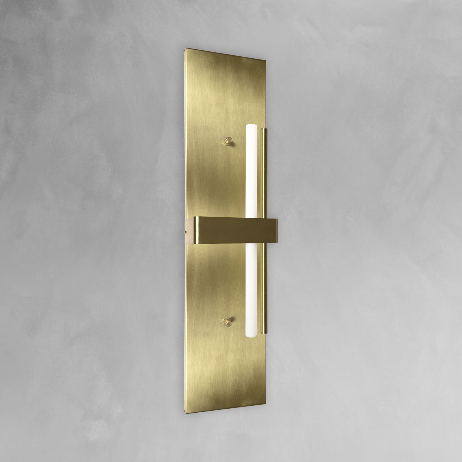 Applique laiton H : 80 cm grand massif en bronze clair pour S14d