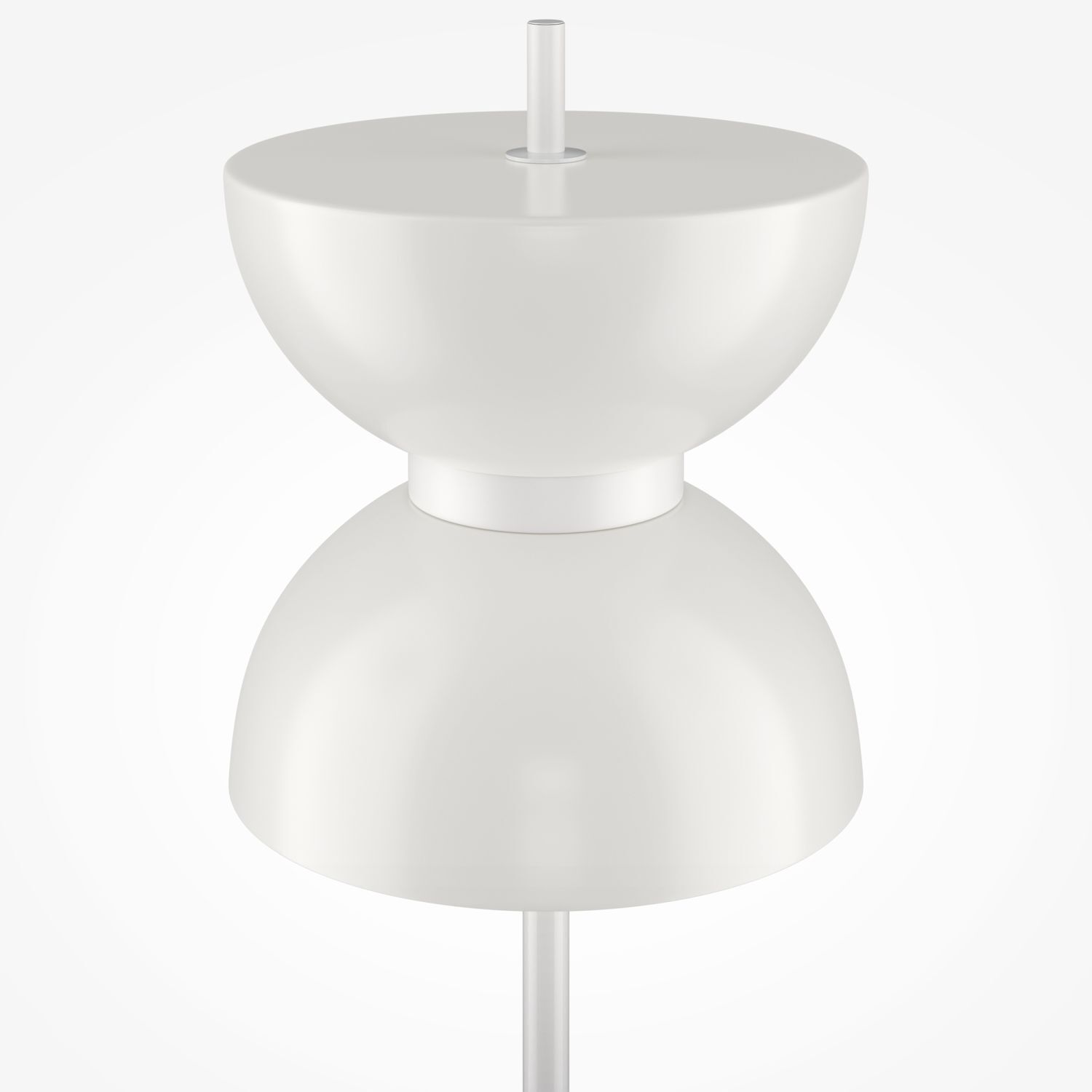 LED Lampadaire verre métal blanc chaud 3000 K 1300 lm rond