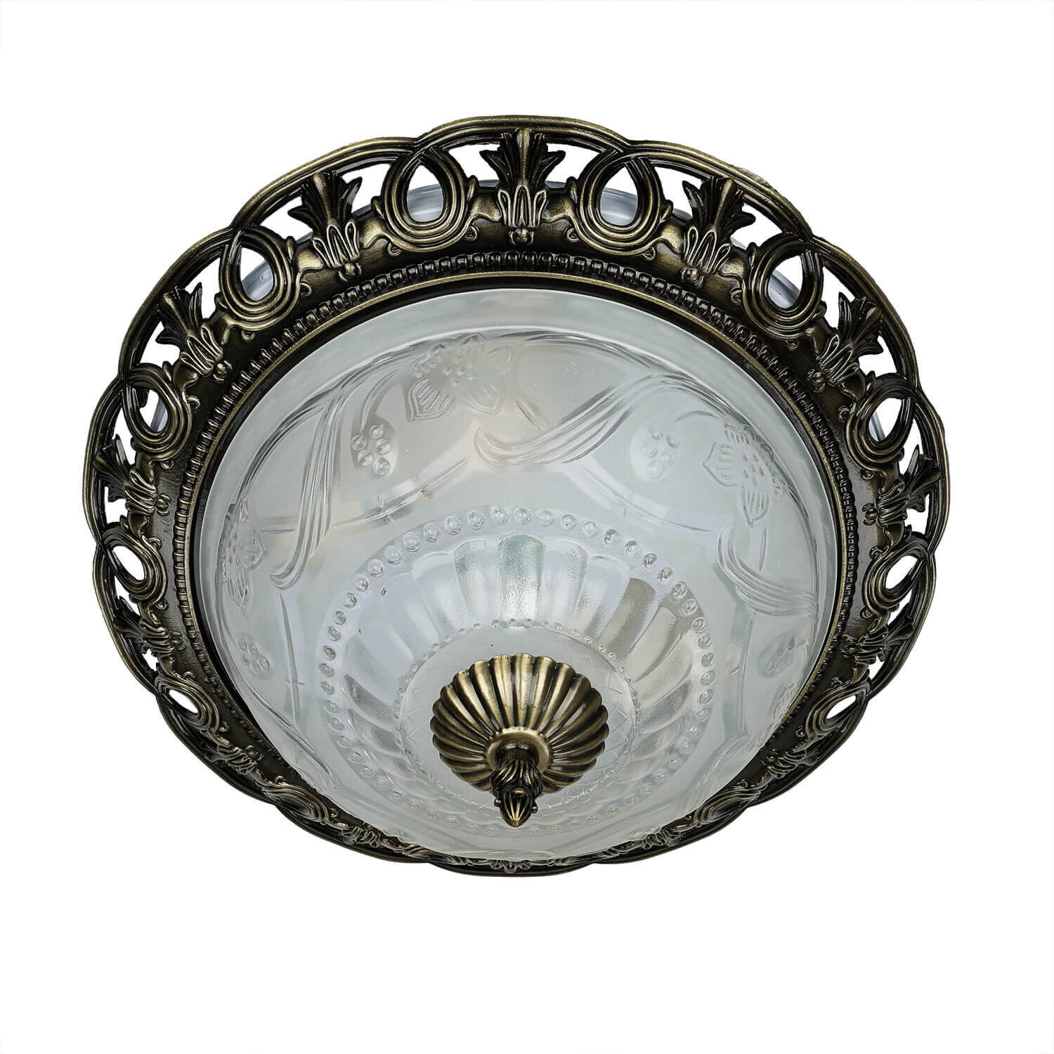 Plafonnier Ø33cm 2-flmg Deckenleuchte, Teller, Leuchte