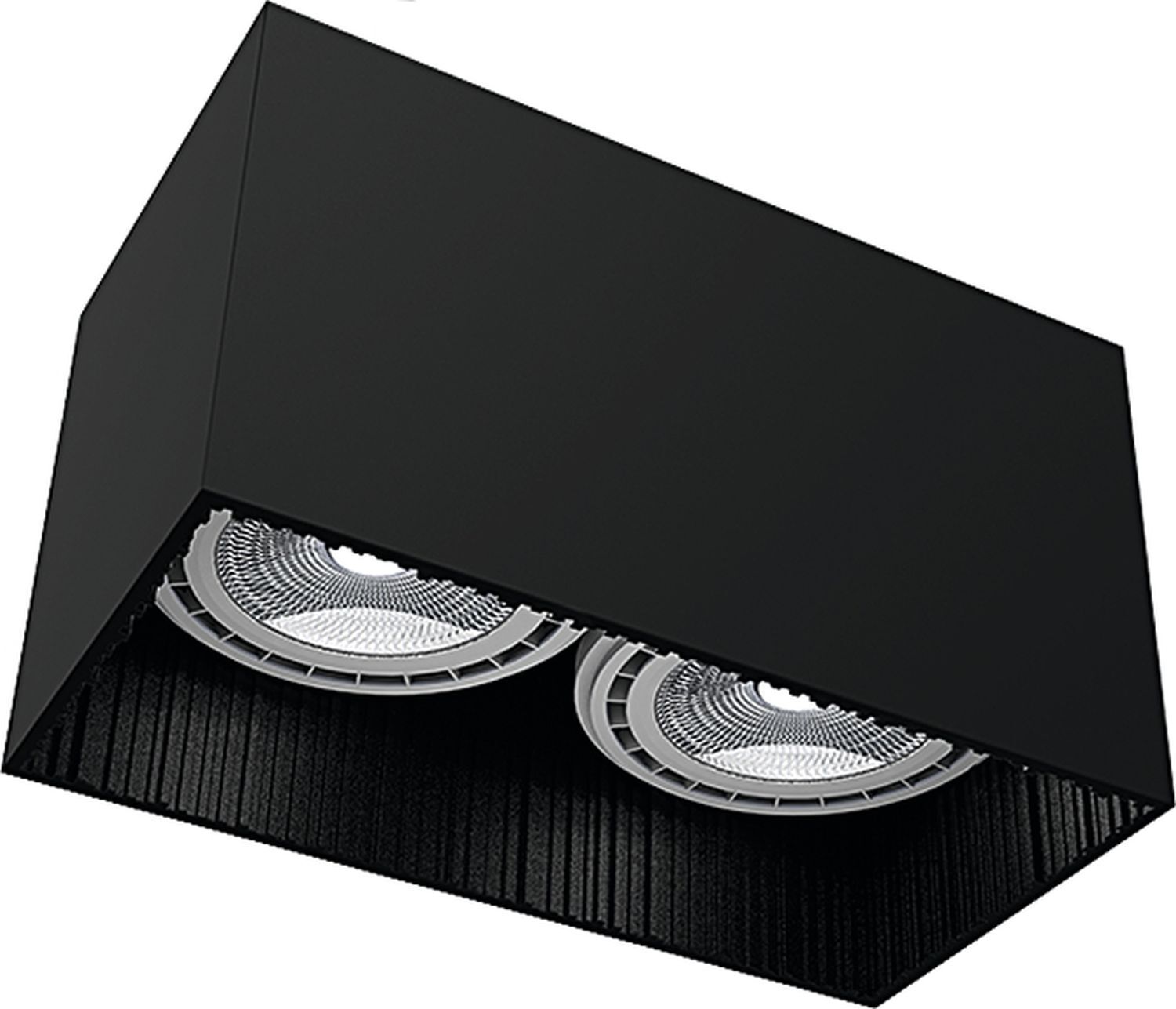 Spot à monter en surface noir 2flmg Beleuchtung