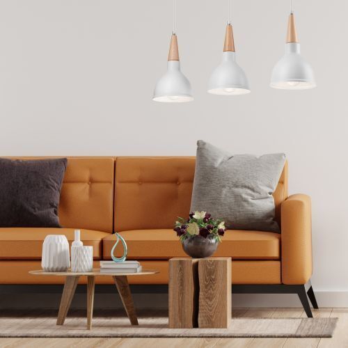 Suspension blanche 3-flmg Scandinave Salle à manger