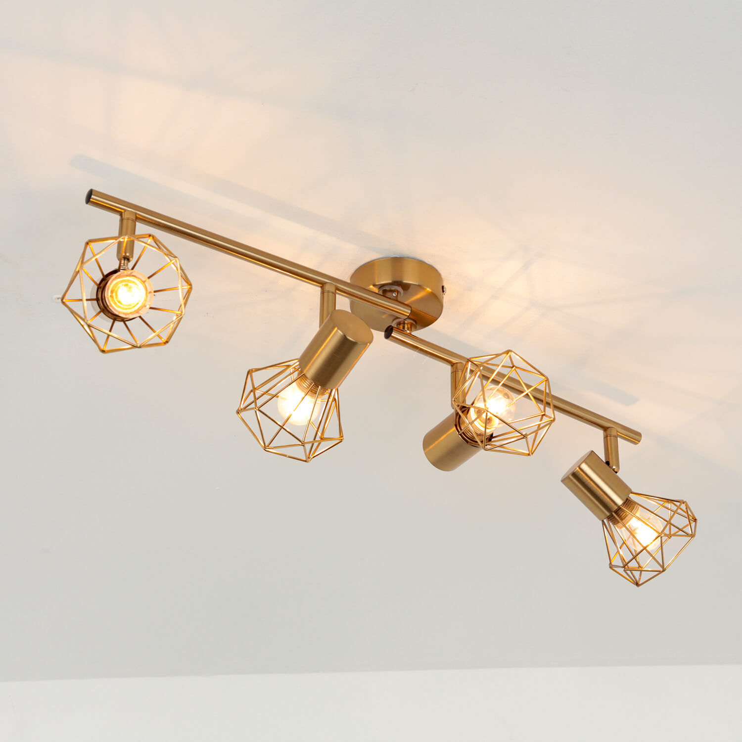 Spot de plafond Retro métal en laiton Salon Leuchte, Deckenleuchte, Beleuchtung, Lampe