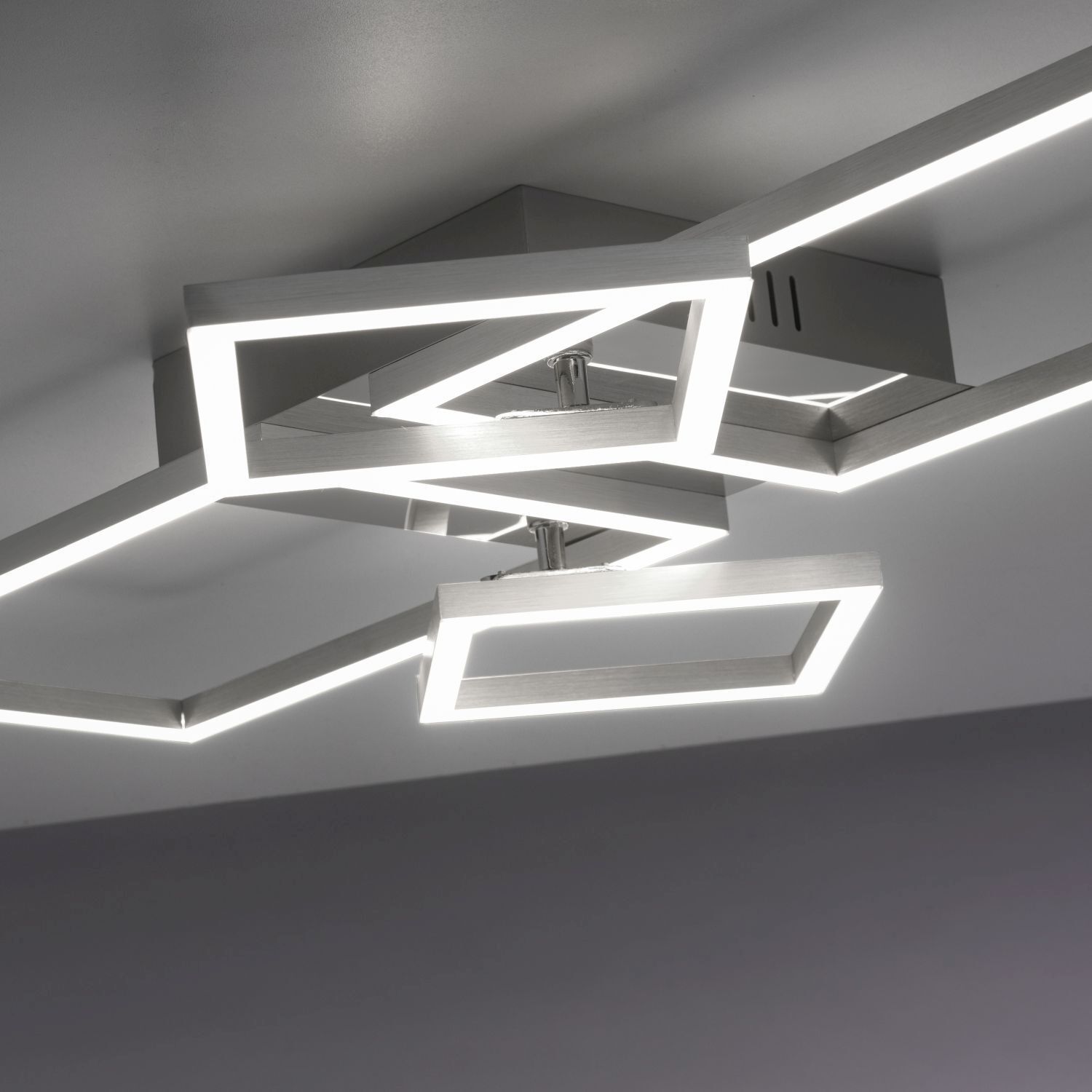 Lampe de plafonnier LED ajustable en acier L:65 cm 3000 K