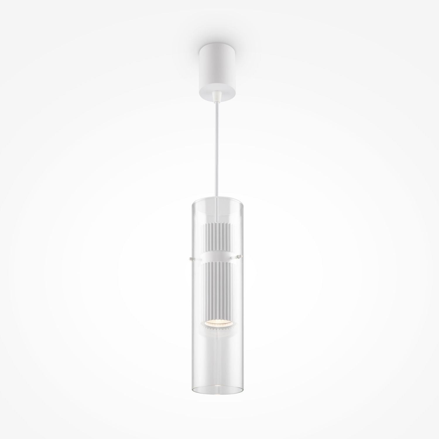 Lampe à suspendre aluminium verre GU10 D : 8 cm H : max. 170 cm