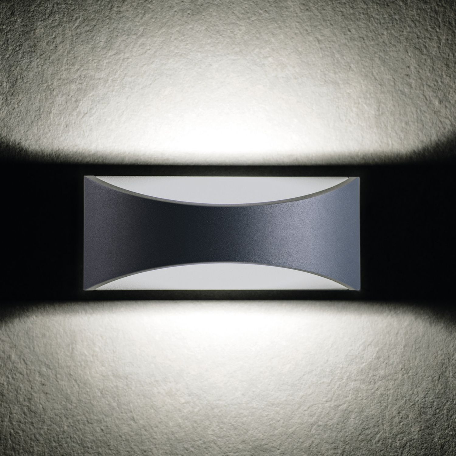 Applique murale LED Extérieur Aluminium IP54 Noir Up Down
