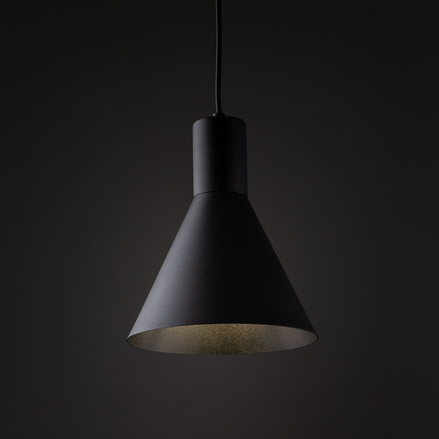 Suspension Métal E27 Noir Ø 18 cm H : max. 155 cm Rétro