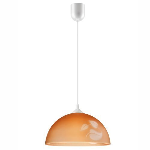 Salle à manger Suspension Rétro Verre Brun rond
