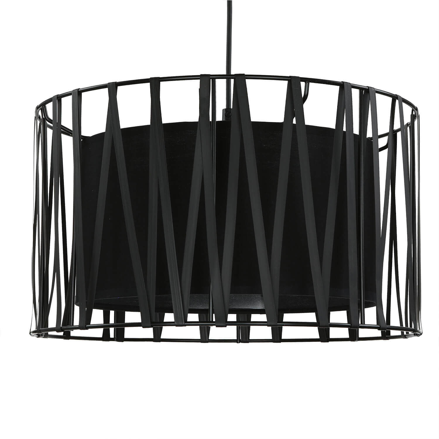 Lampe à suspendre Salon Moderne Noir Métal ∅40cm