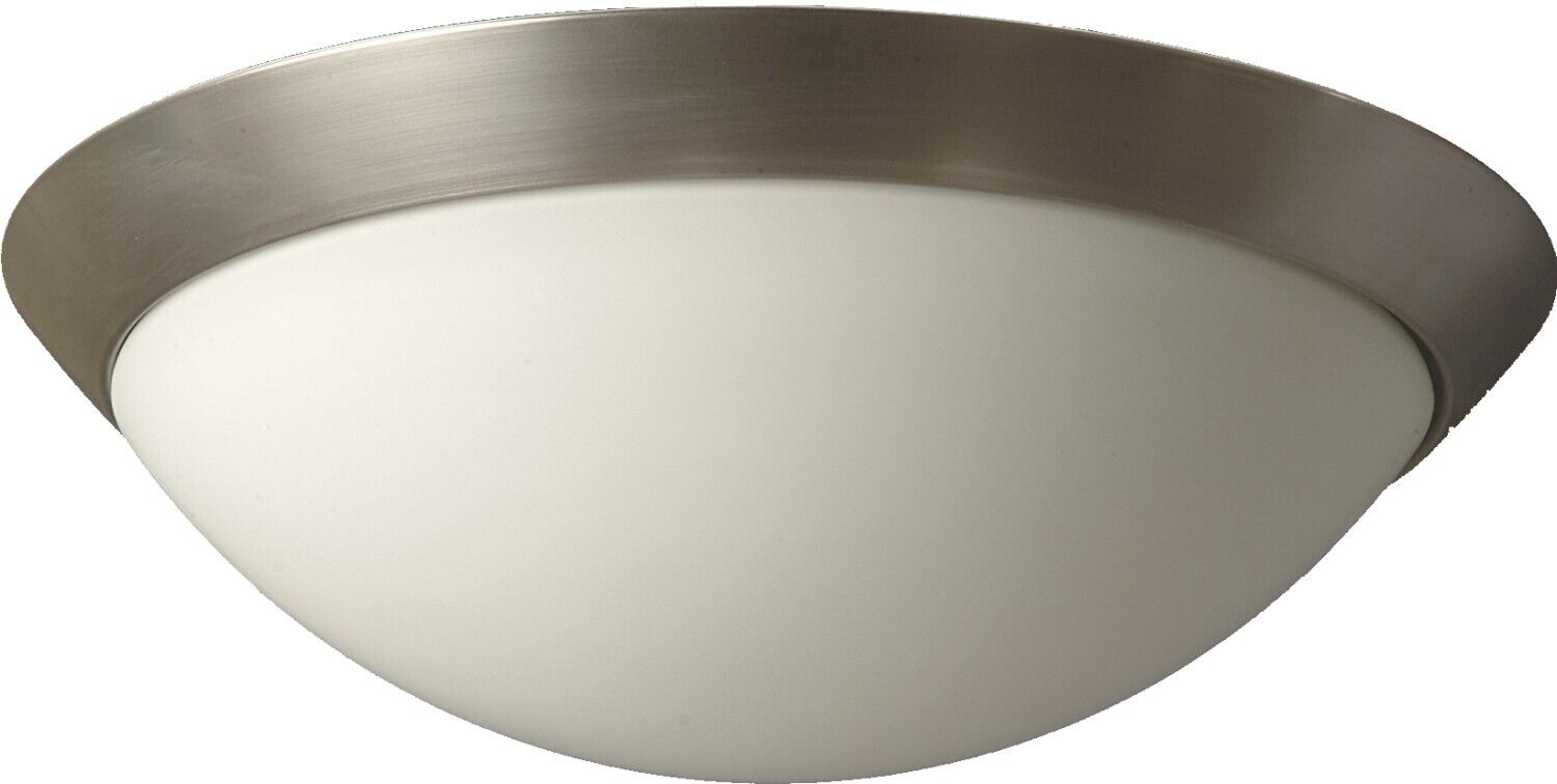 Bauhaus LED plafonnier avec abat-jour en verre blanc mat