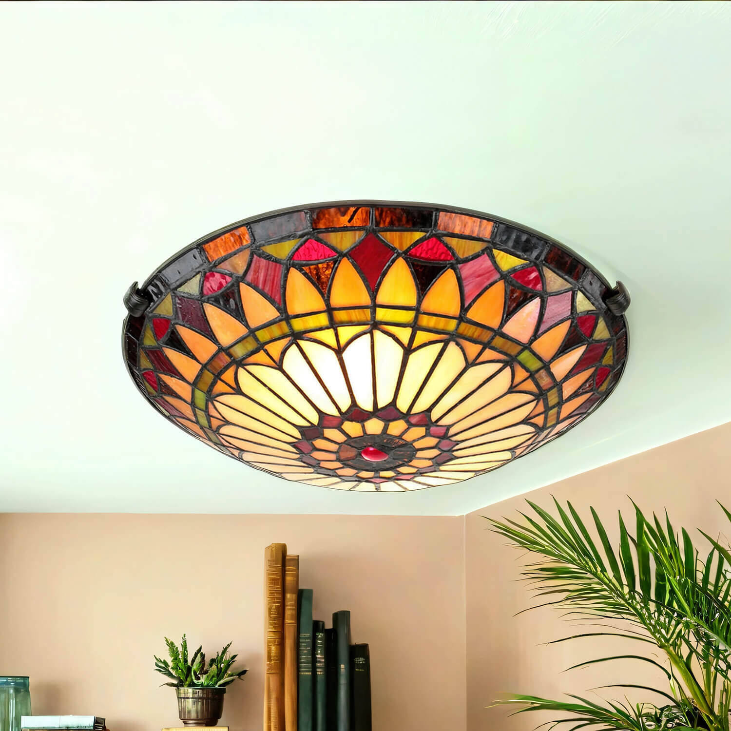 Deckenleuchte, Lampe, Pflanze